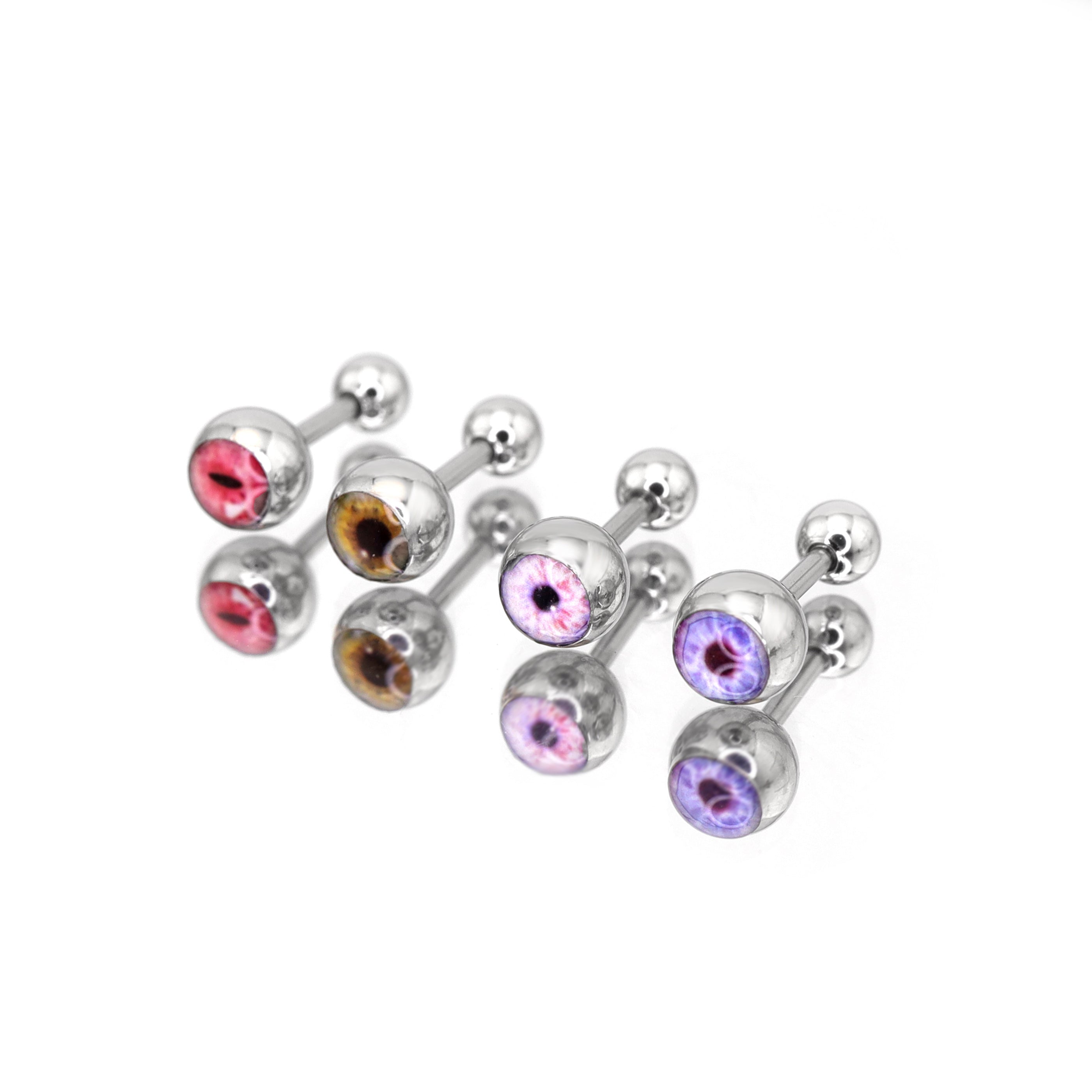Demon Eye Ball stainless steel Ear Stud ph1