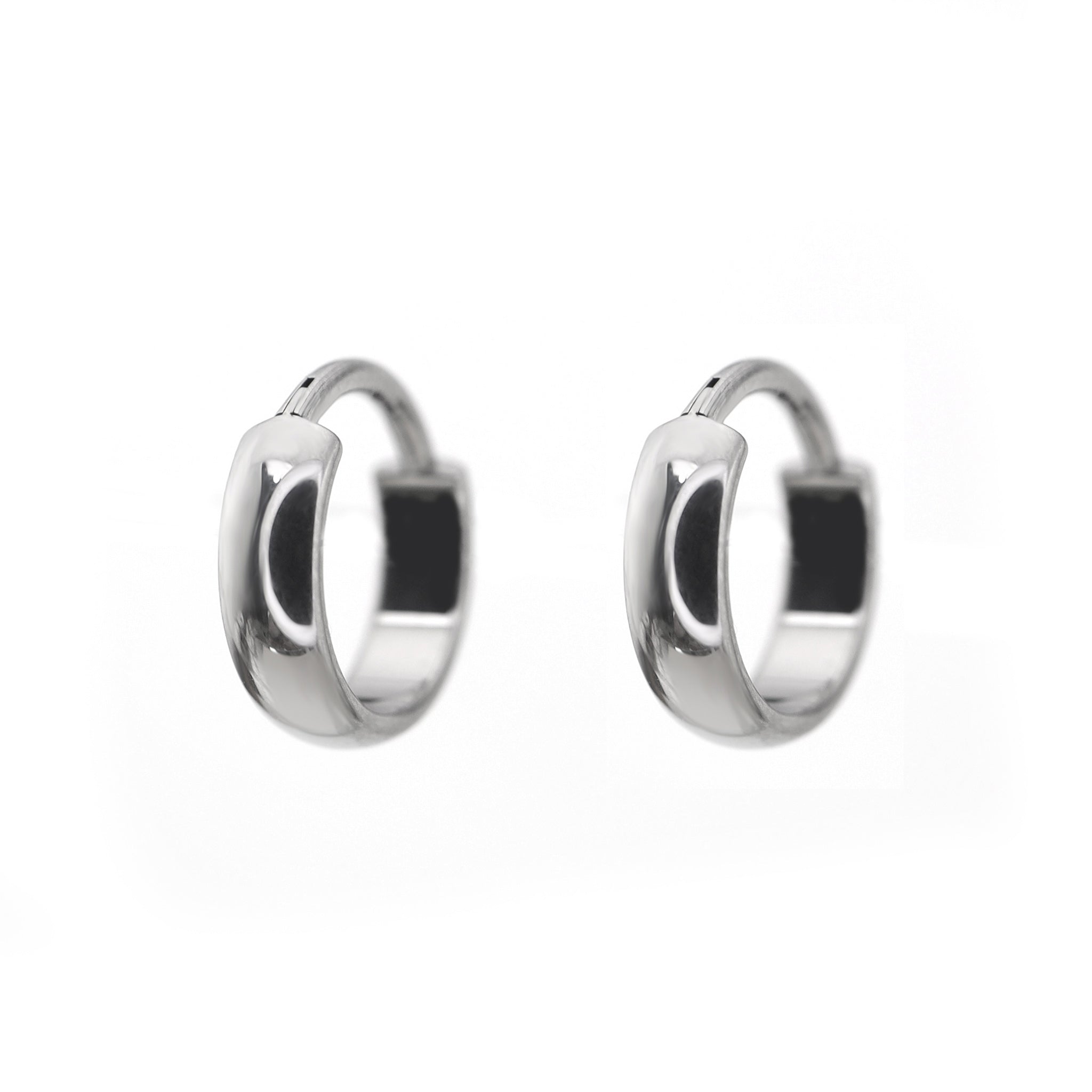 PAIR OF Wide Band TitaniumSegment Hoop ph1