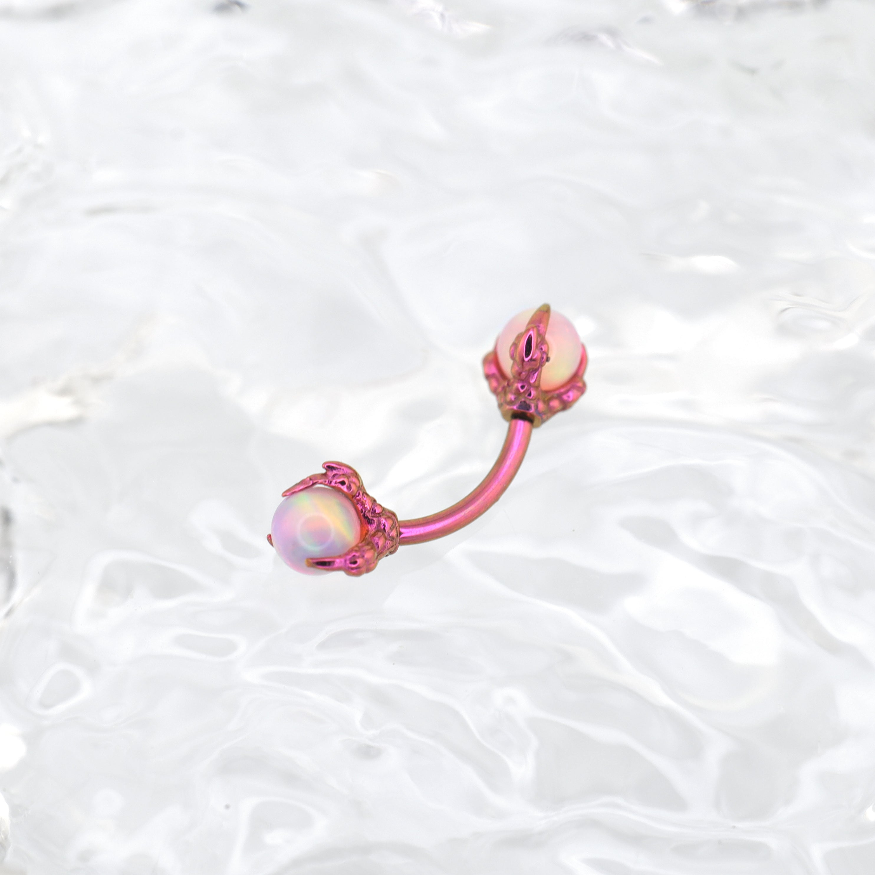 Dragon Claw Opal Internally Threaded Titanium Rook Stud ph1