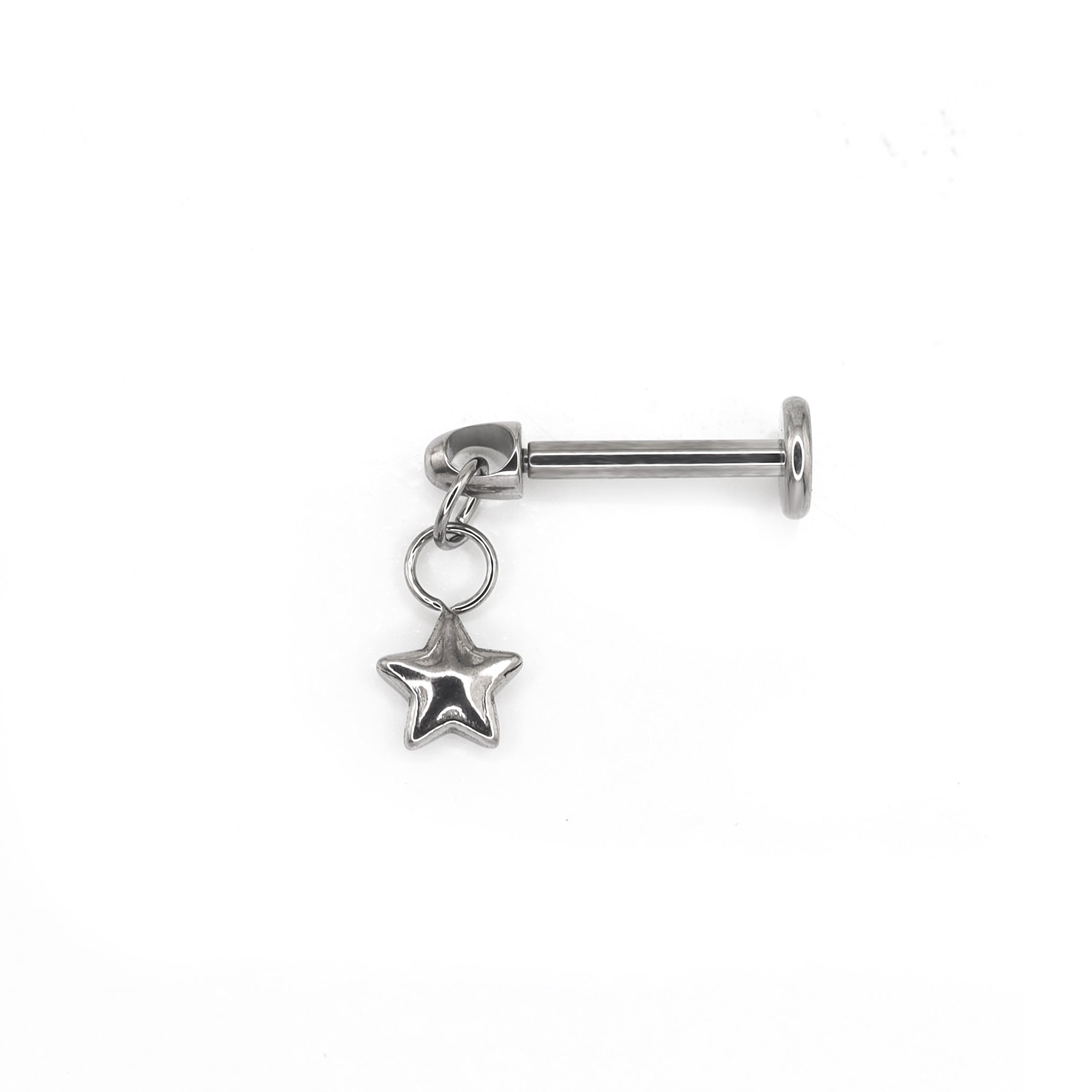 3D Pentagram Titanium Pendant Stud ph1