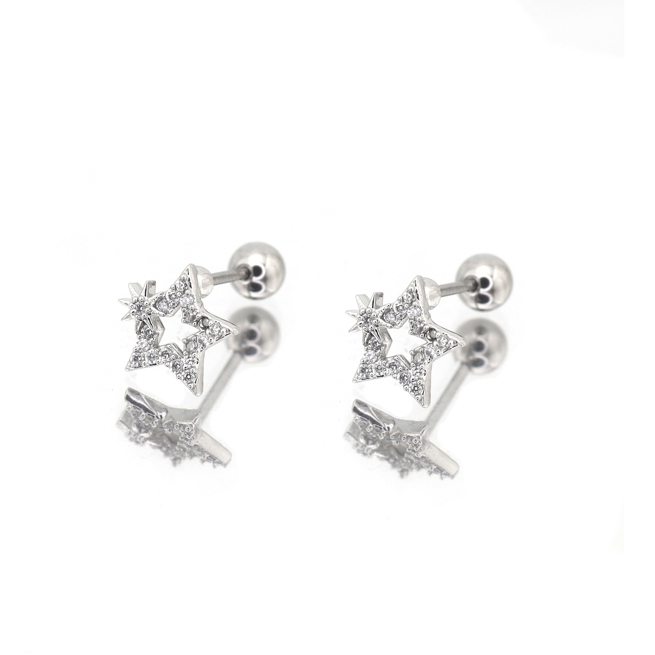 20G Thin Gauge Mini CZSta Earring Stud ph1