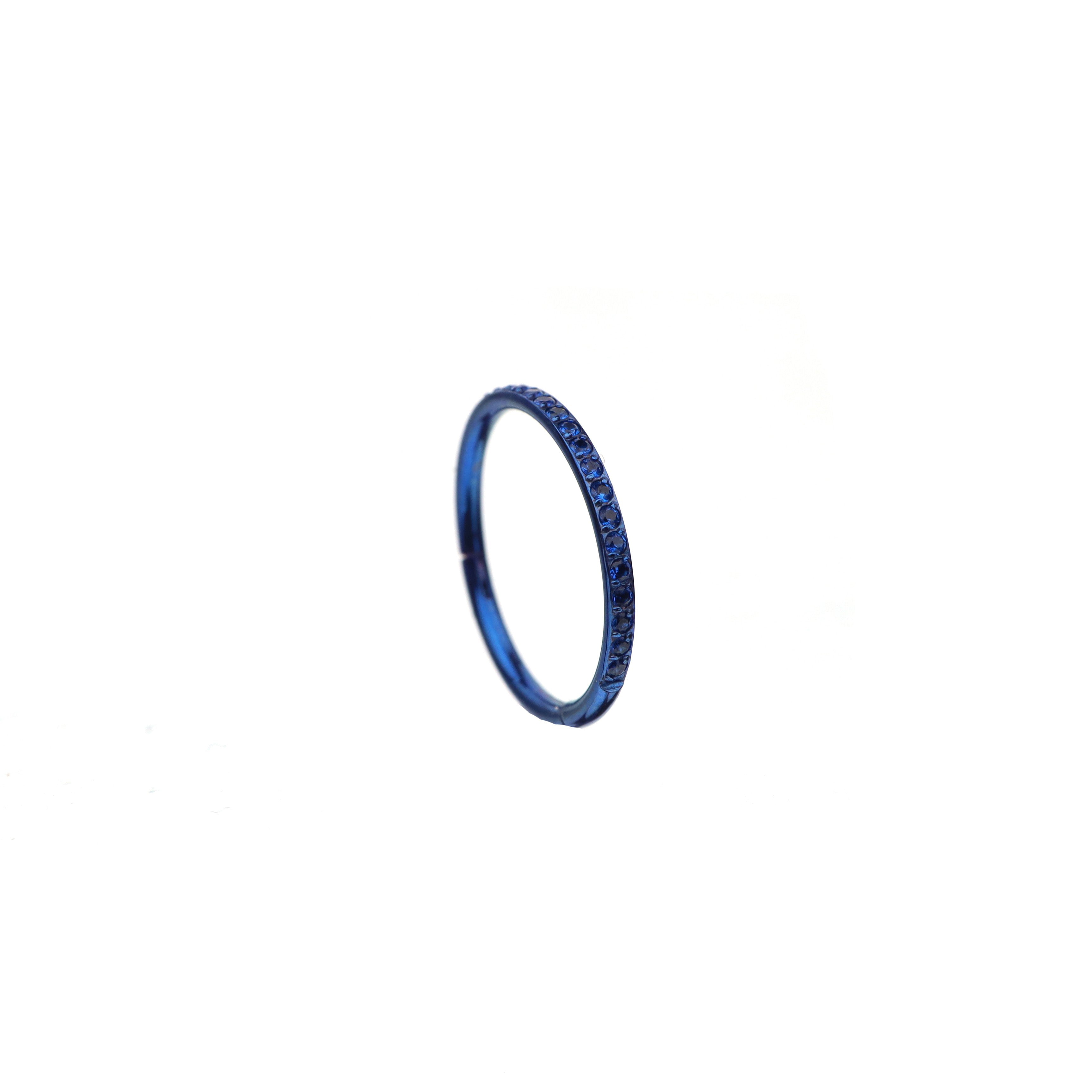 16G CZ Titanium Clicker Hoop