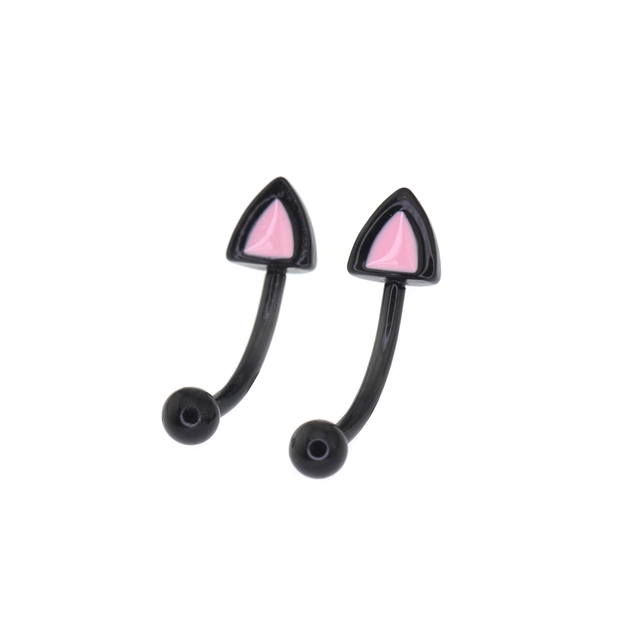 Colorful Cat Ear stainless steel Rook Stud ph1