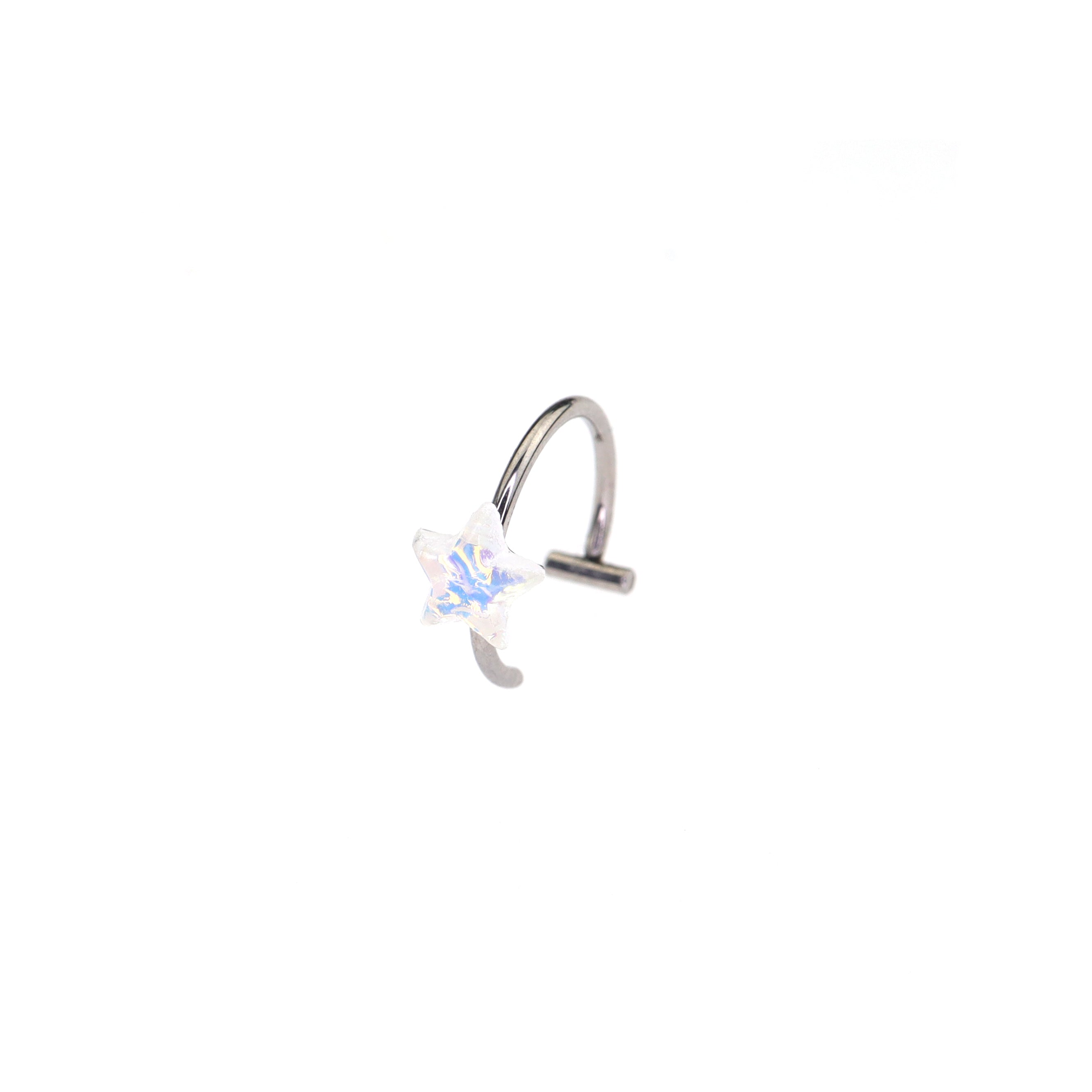 stainless steel Pentagram Resin Lip Clip
