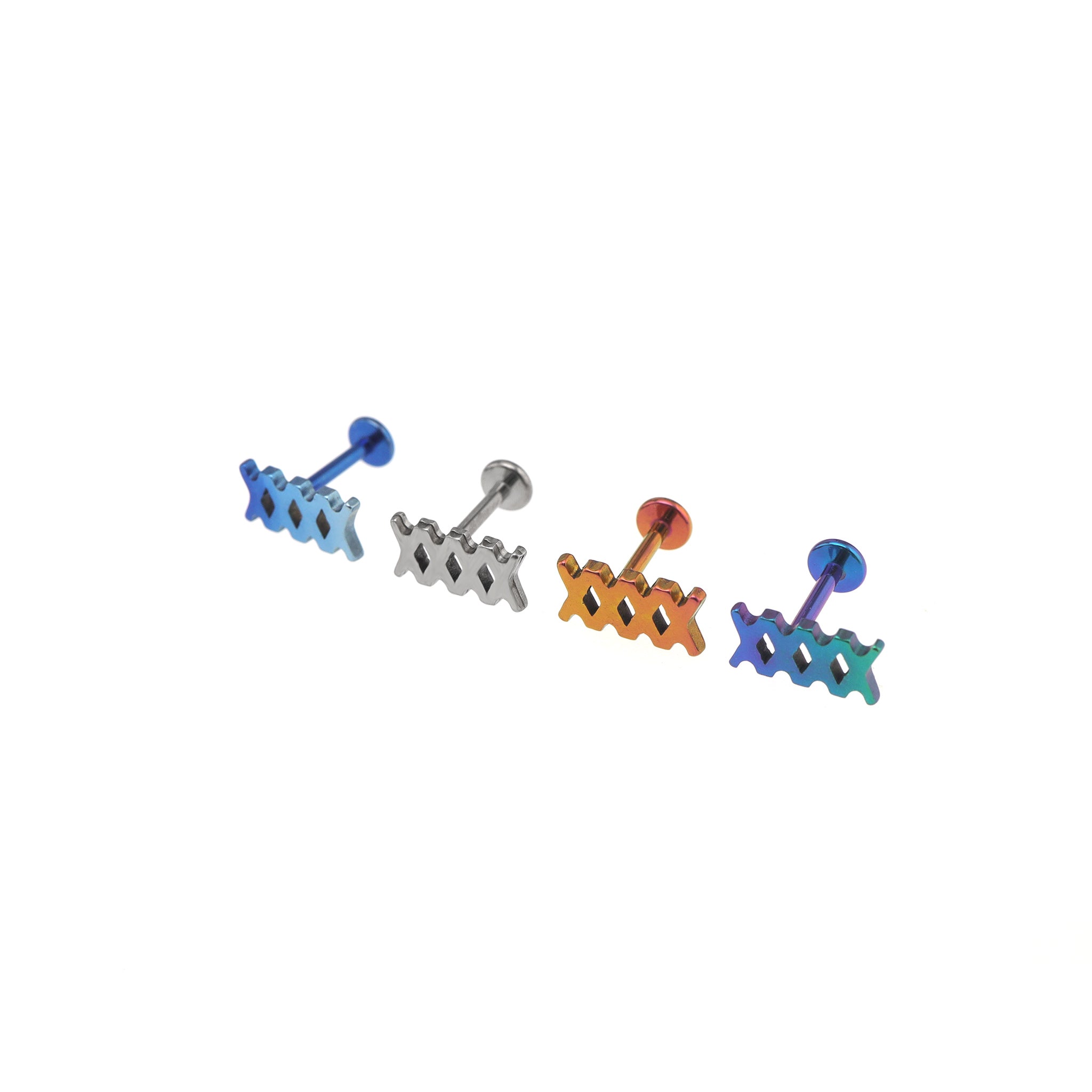 Bandage Bow CZ Titanium Ear Studs