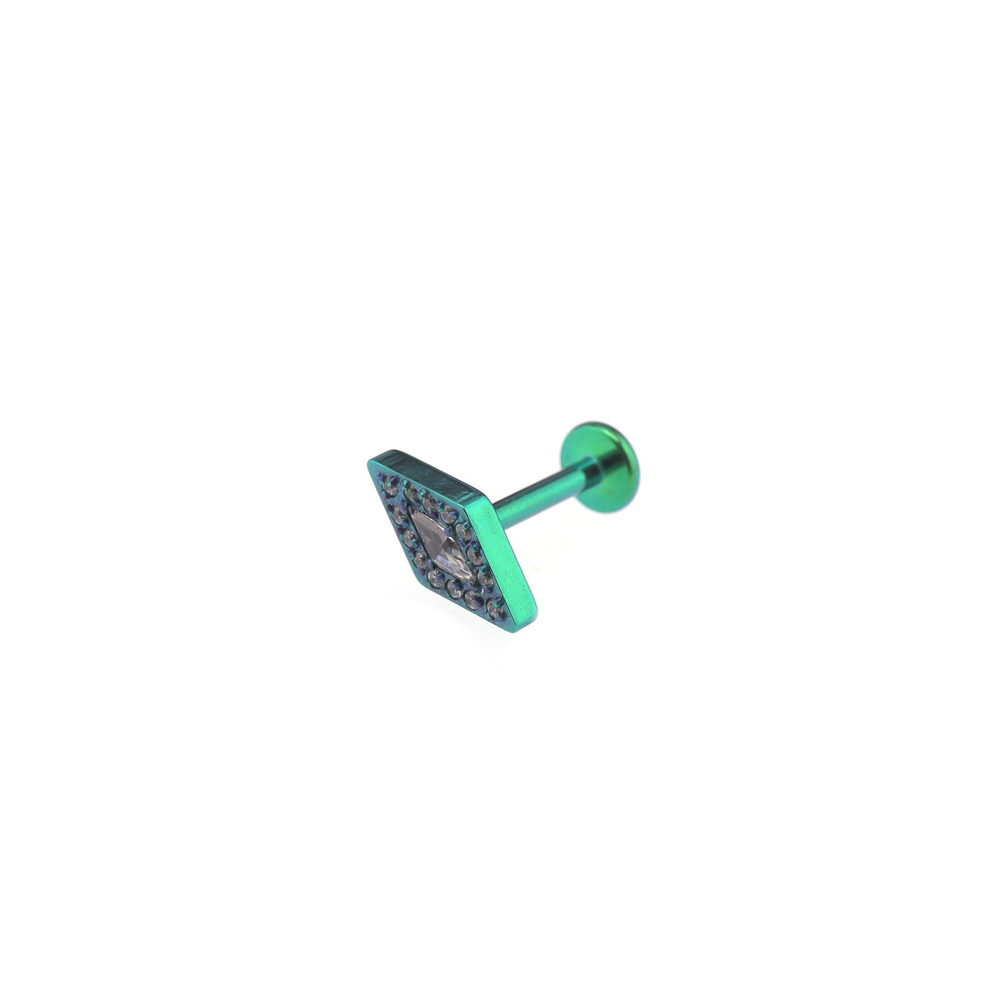 CZ Diamond Internally Threaded Titanium Studs