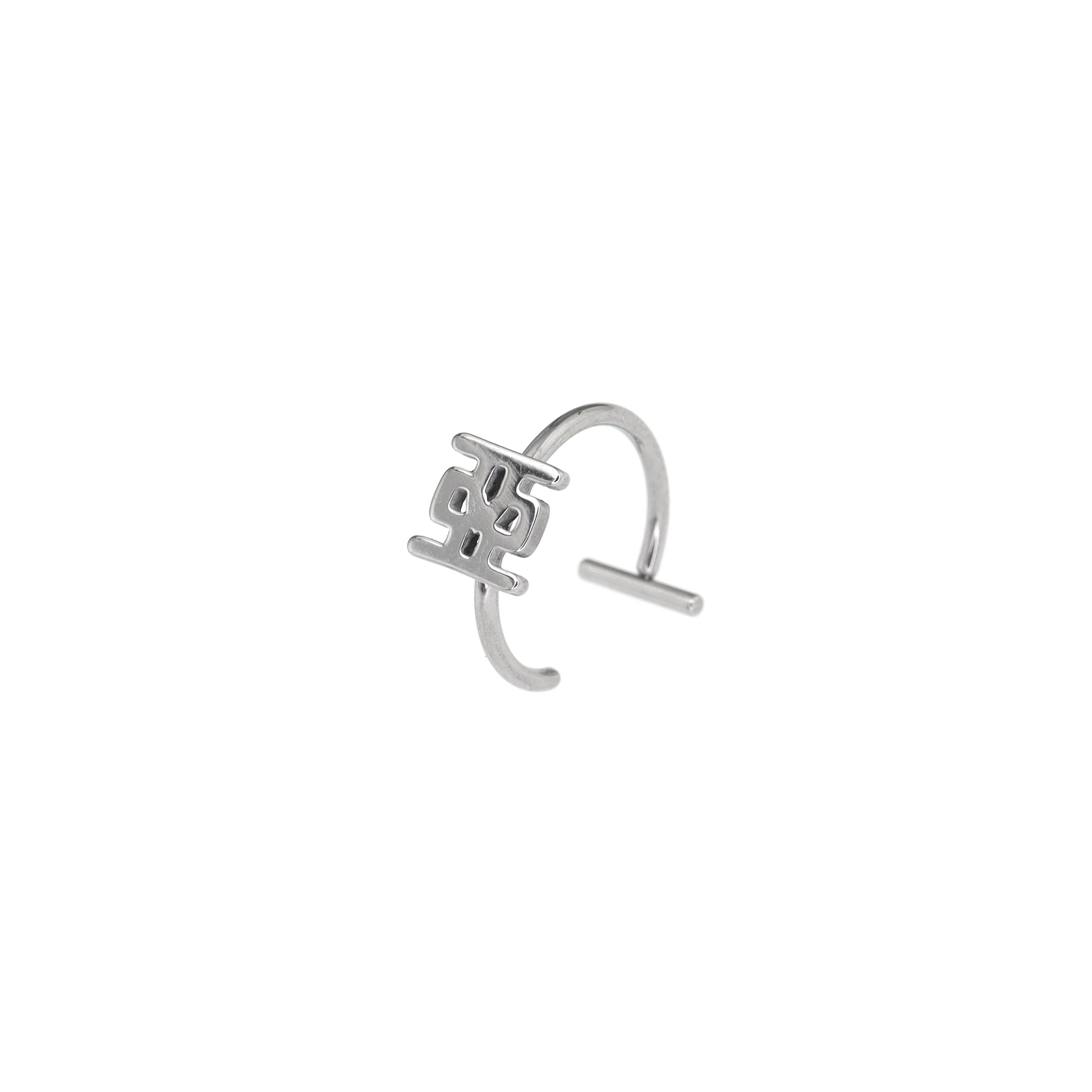 Text Engraved tainless steel Lip Clip