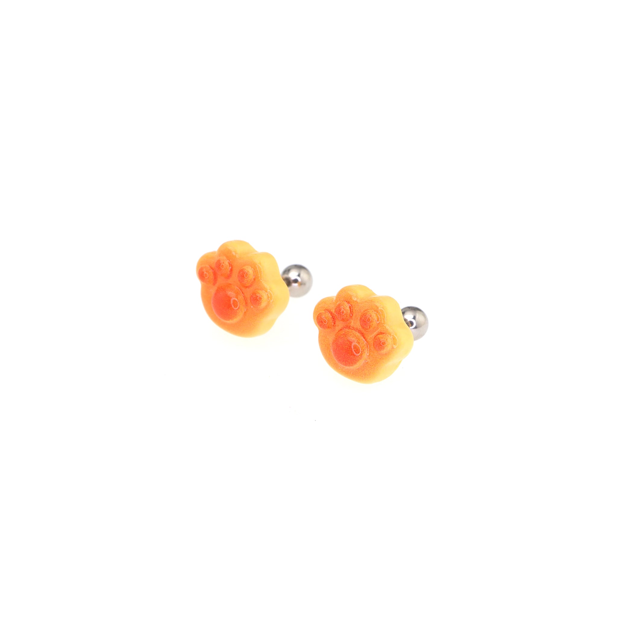 Resin Bear Paw Pastry tainless steel Ear Studs