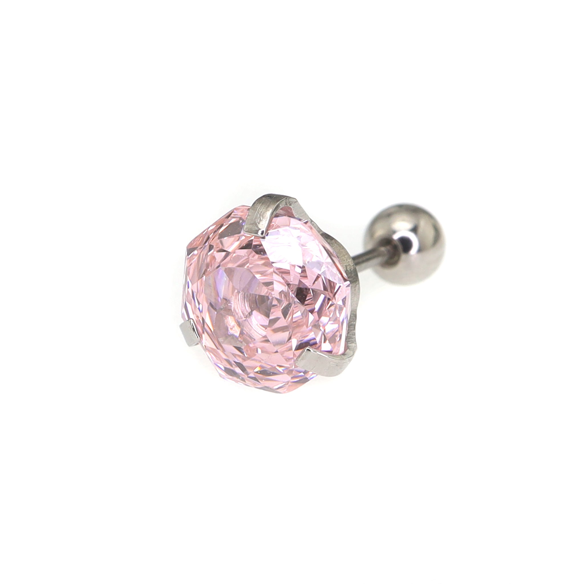 6mm Rose Cut CZ Ear Stud