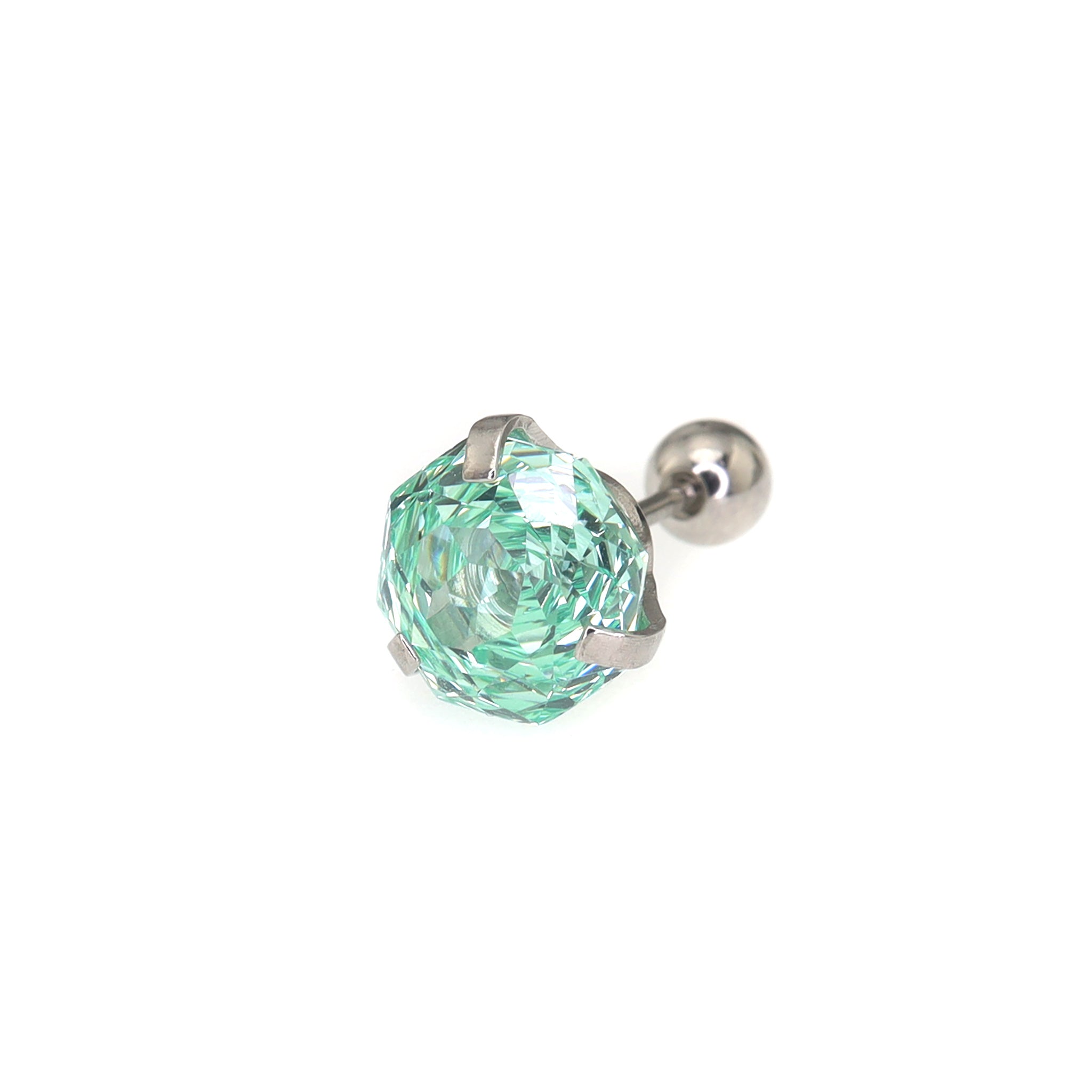 6mm Rose Cut CZ Ear Stud