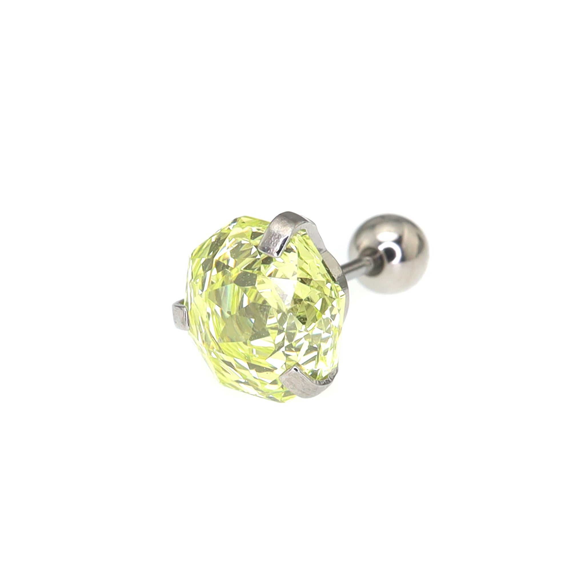 6mm Rose Cut CZ Ear Stud