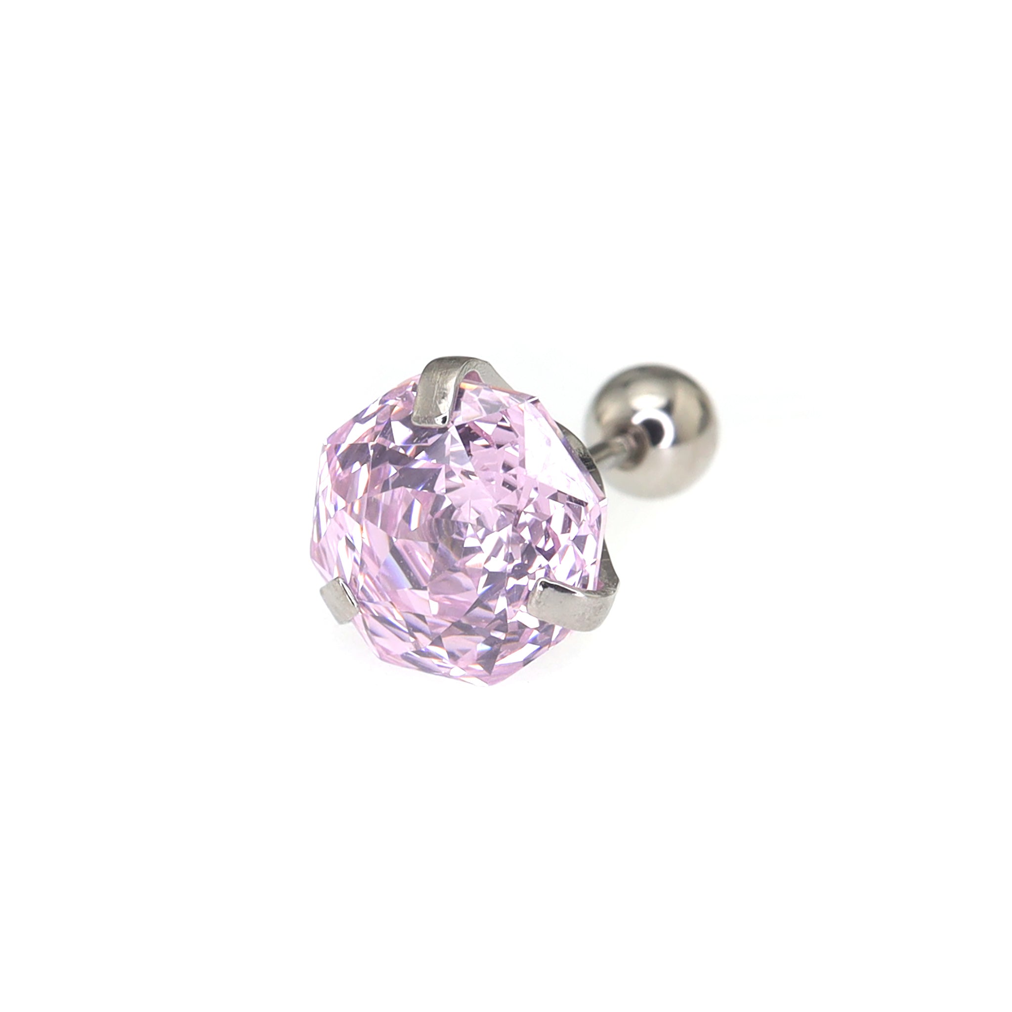 6mm Rose Cut CZ Ear Stud