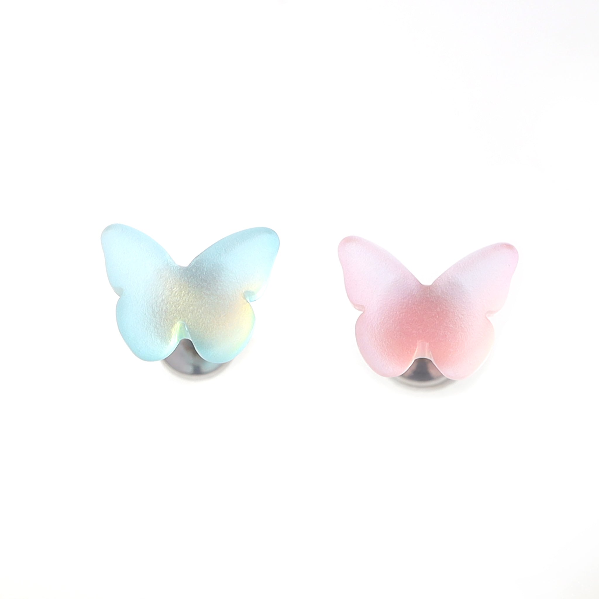 Colorful Resin Butterfly Internally Threaded Stud ph1