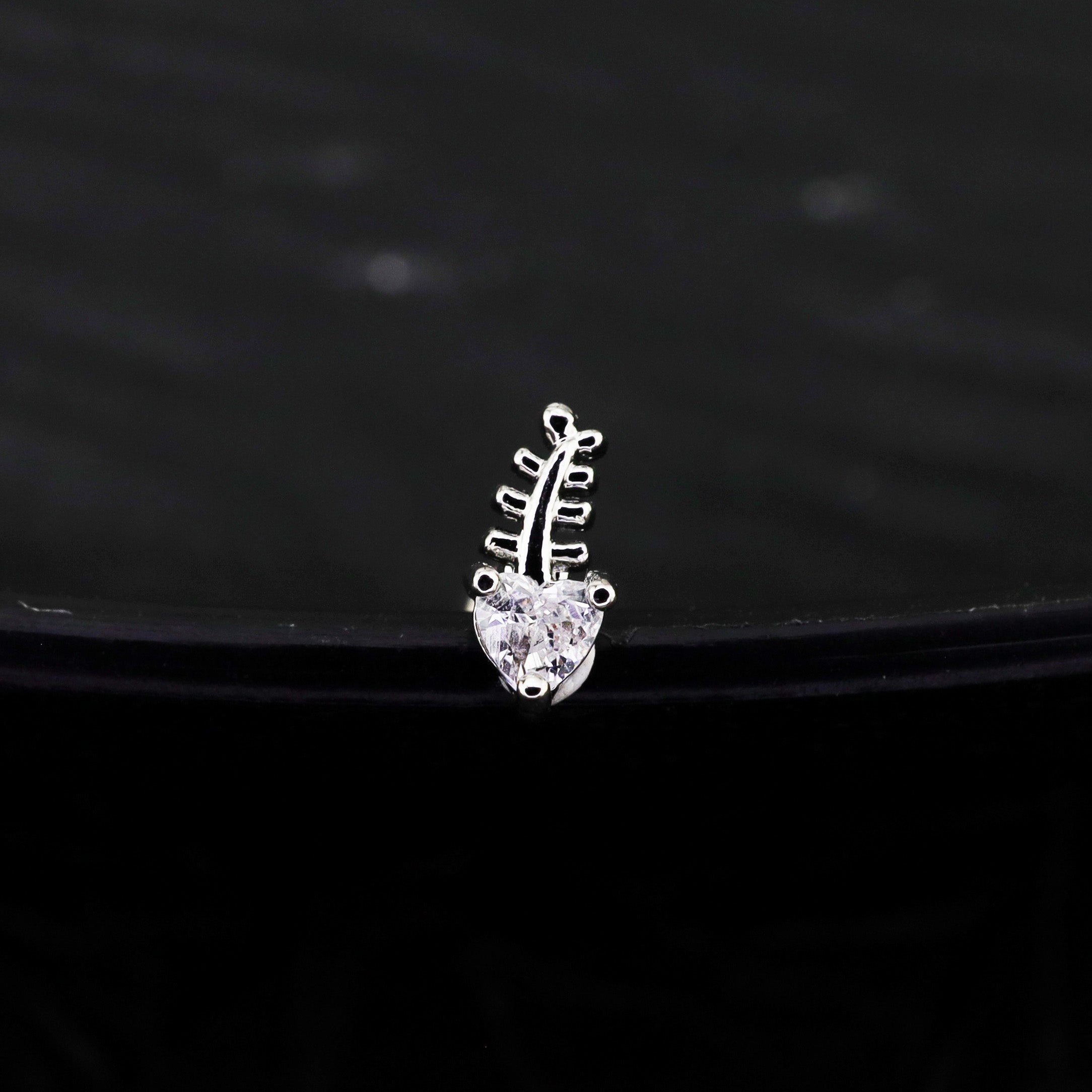 20G CZ Mini Fishbone Ear Studs ph1