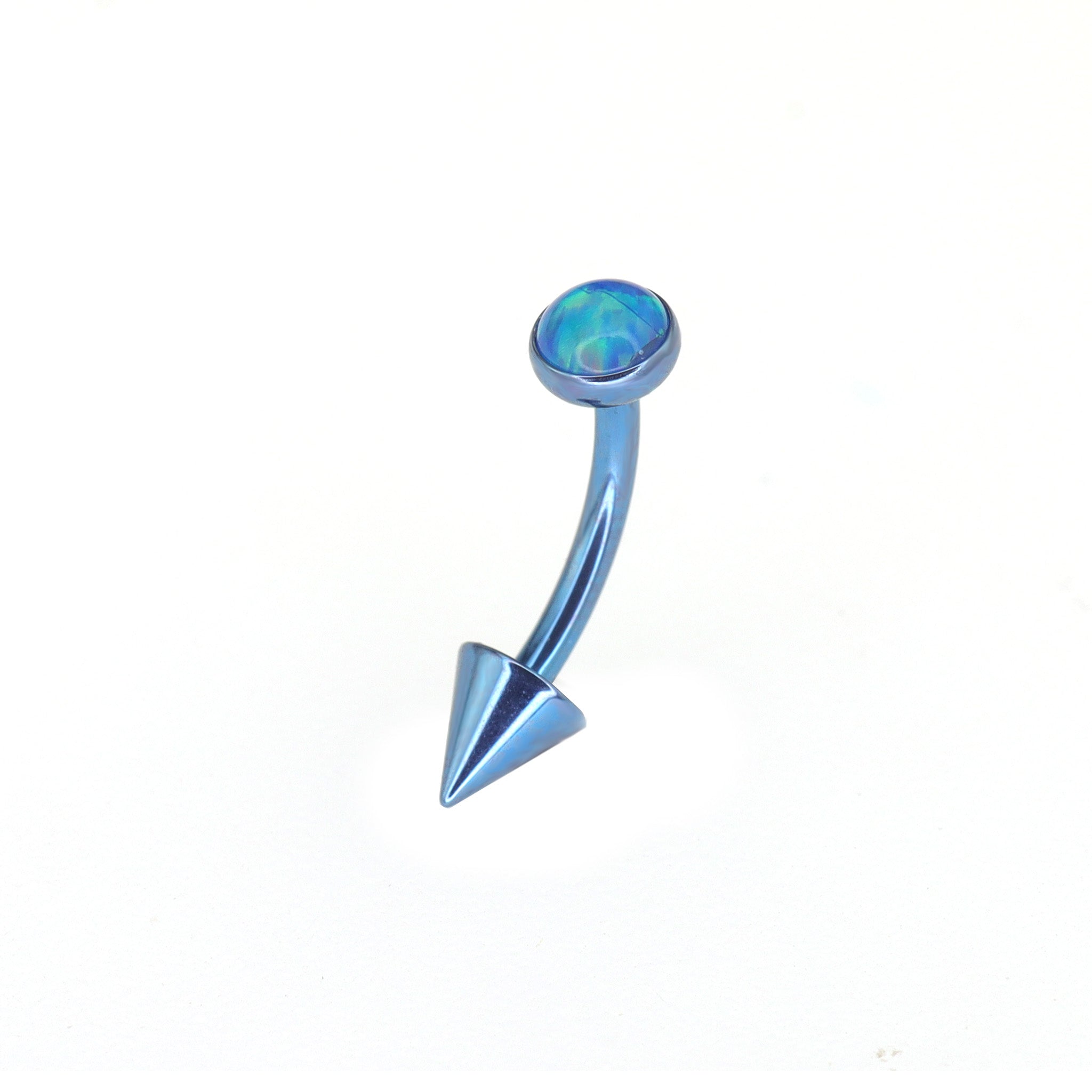 Rainbow Opal Spike Titanium Rook Jewelry ph1