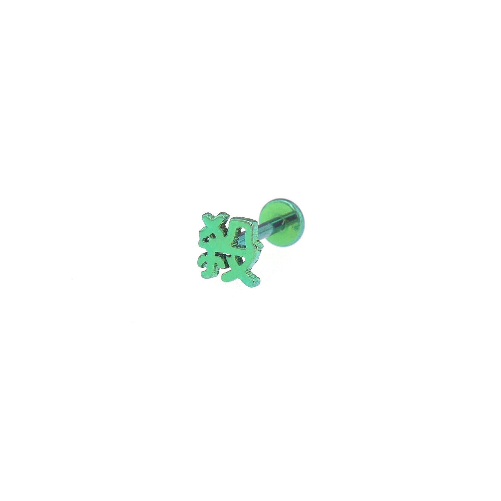 Text Engraved Titanium Ear Studs ph1
