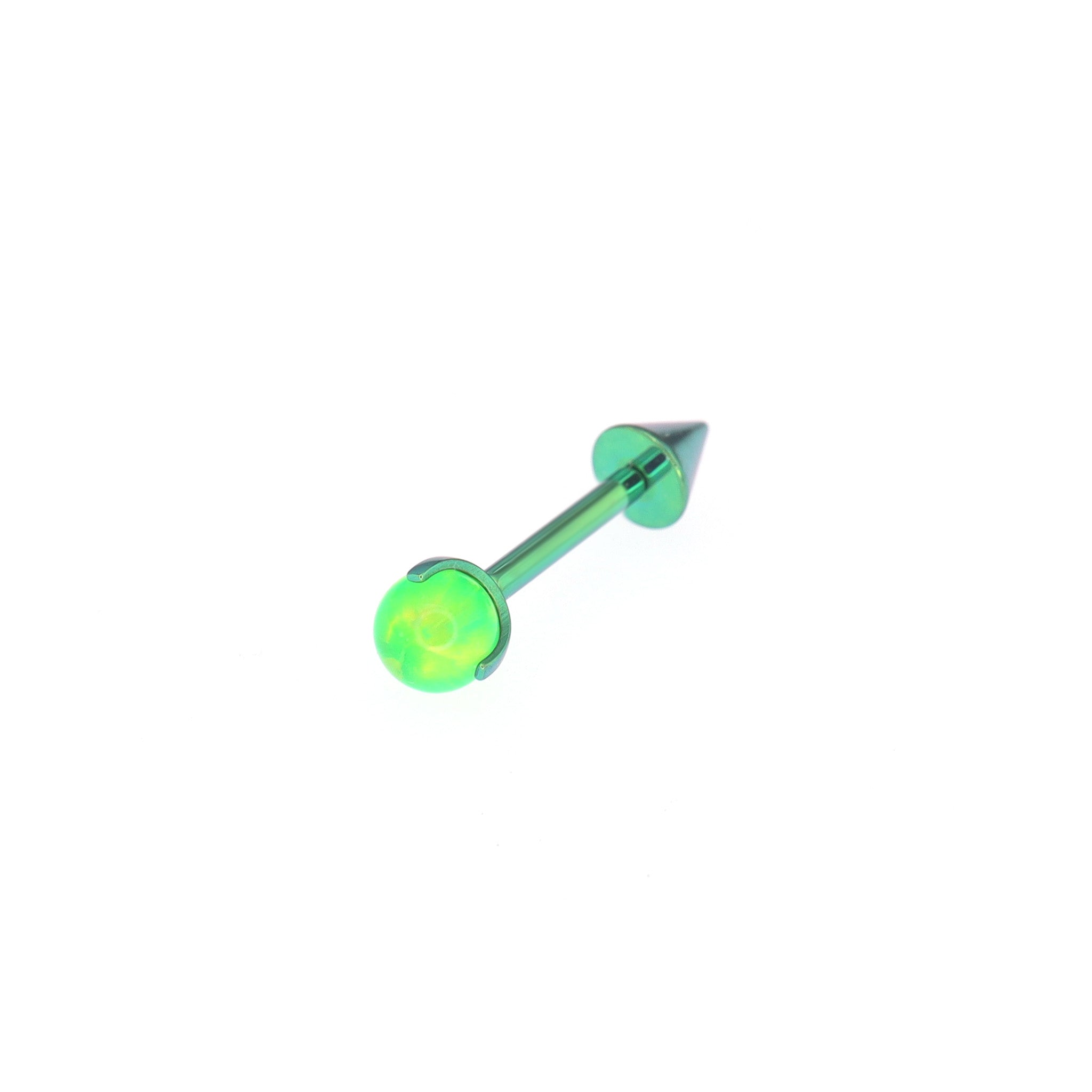Opal Spike Internally Threaded Titanium Cartilage Studs