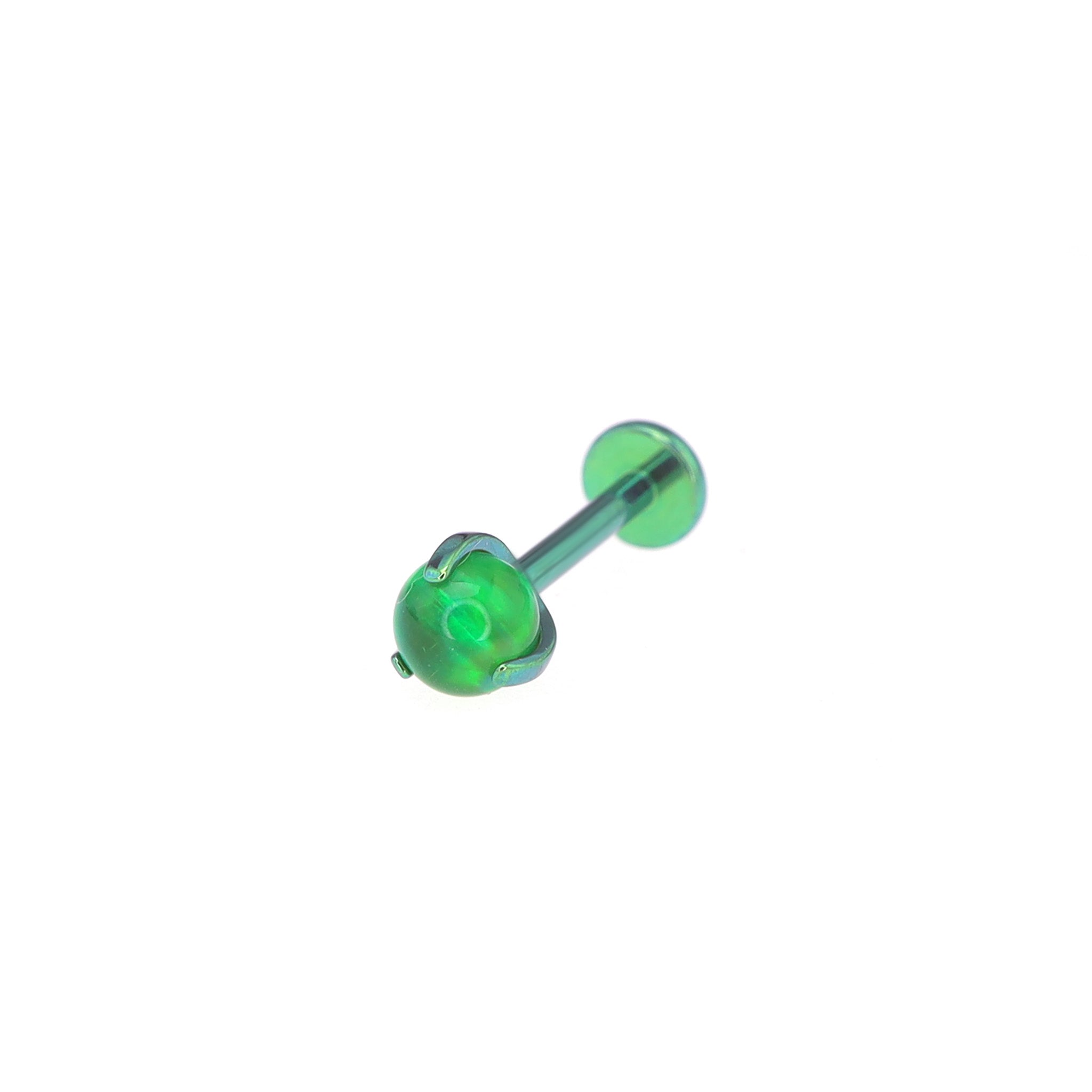 Aurora Borealis Opal Internally Threaded Titanium Studs ph1