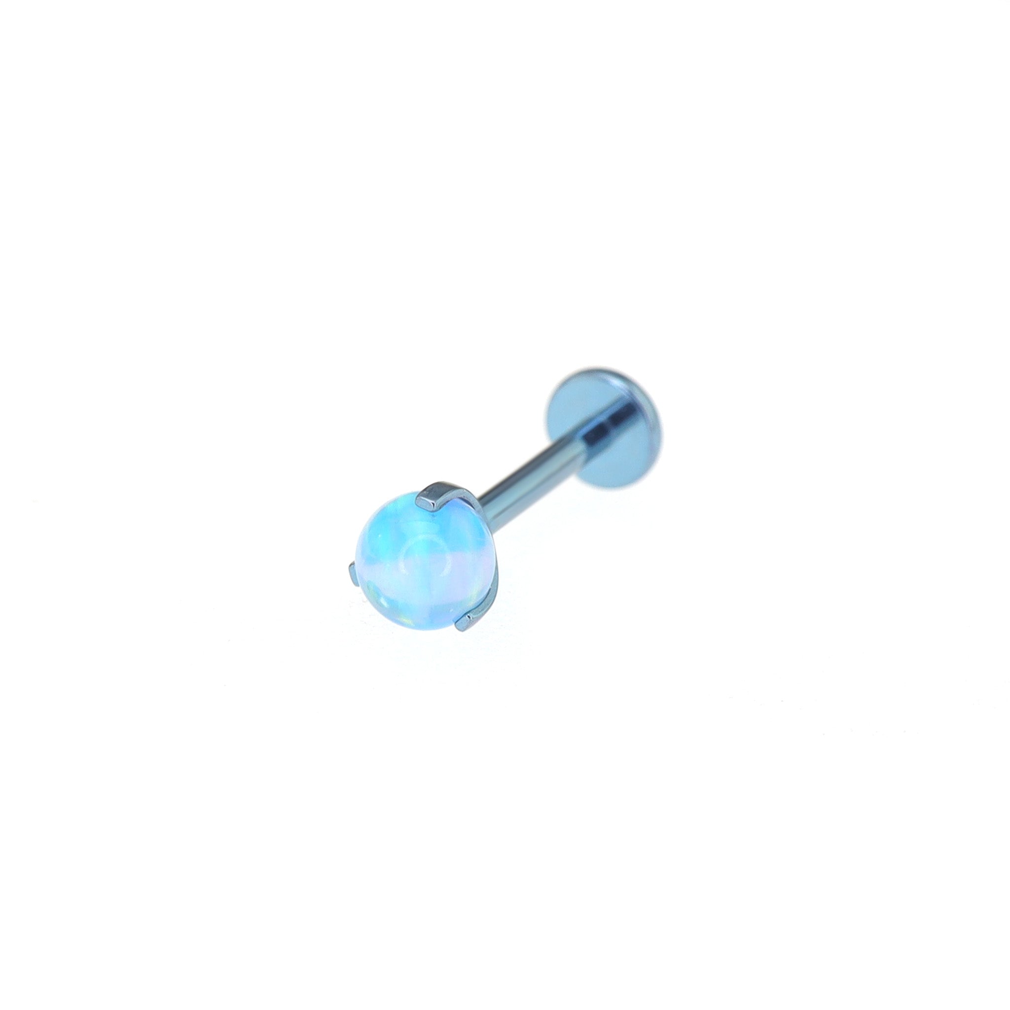 Aurora Borealis Opal Internally Threaded Titanium Studs ph1