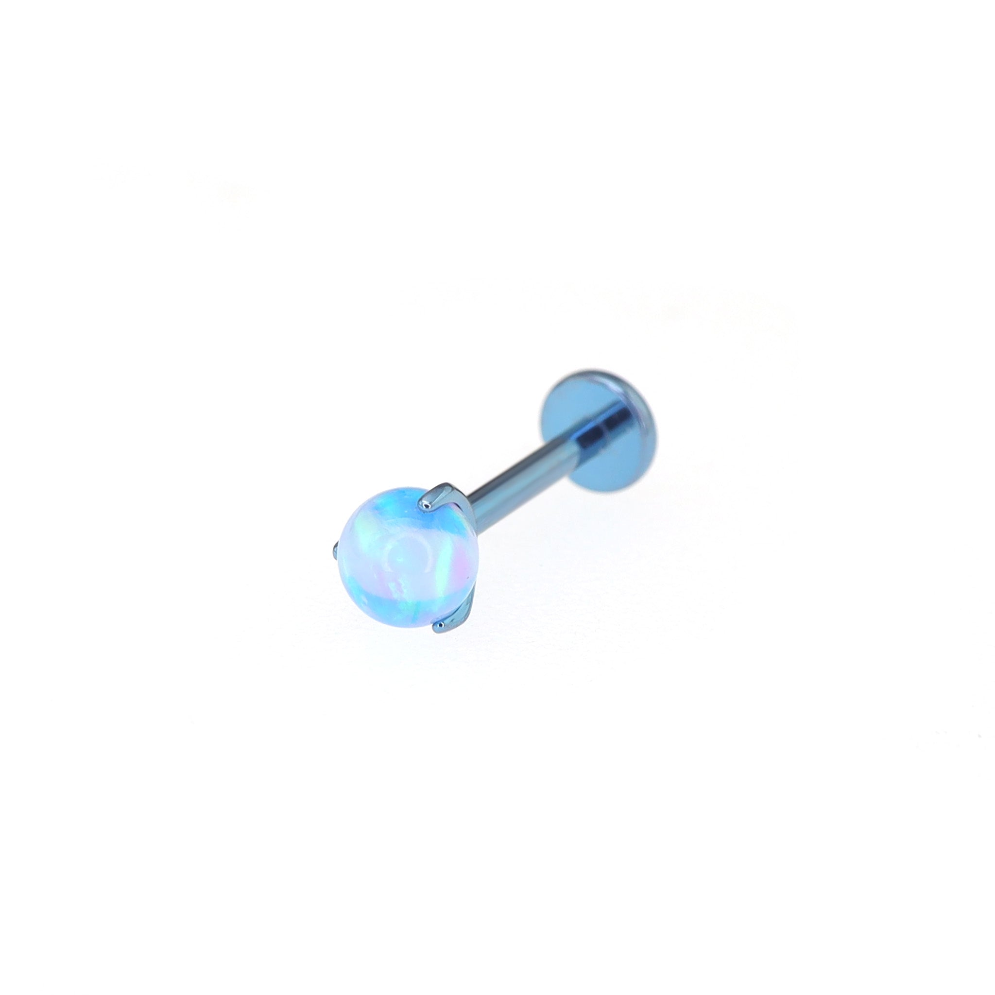 Aurora Borealis Opal Internally Threaded Titanium Studs ph1