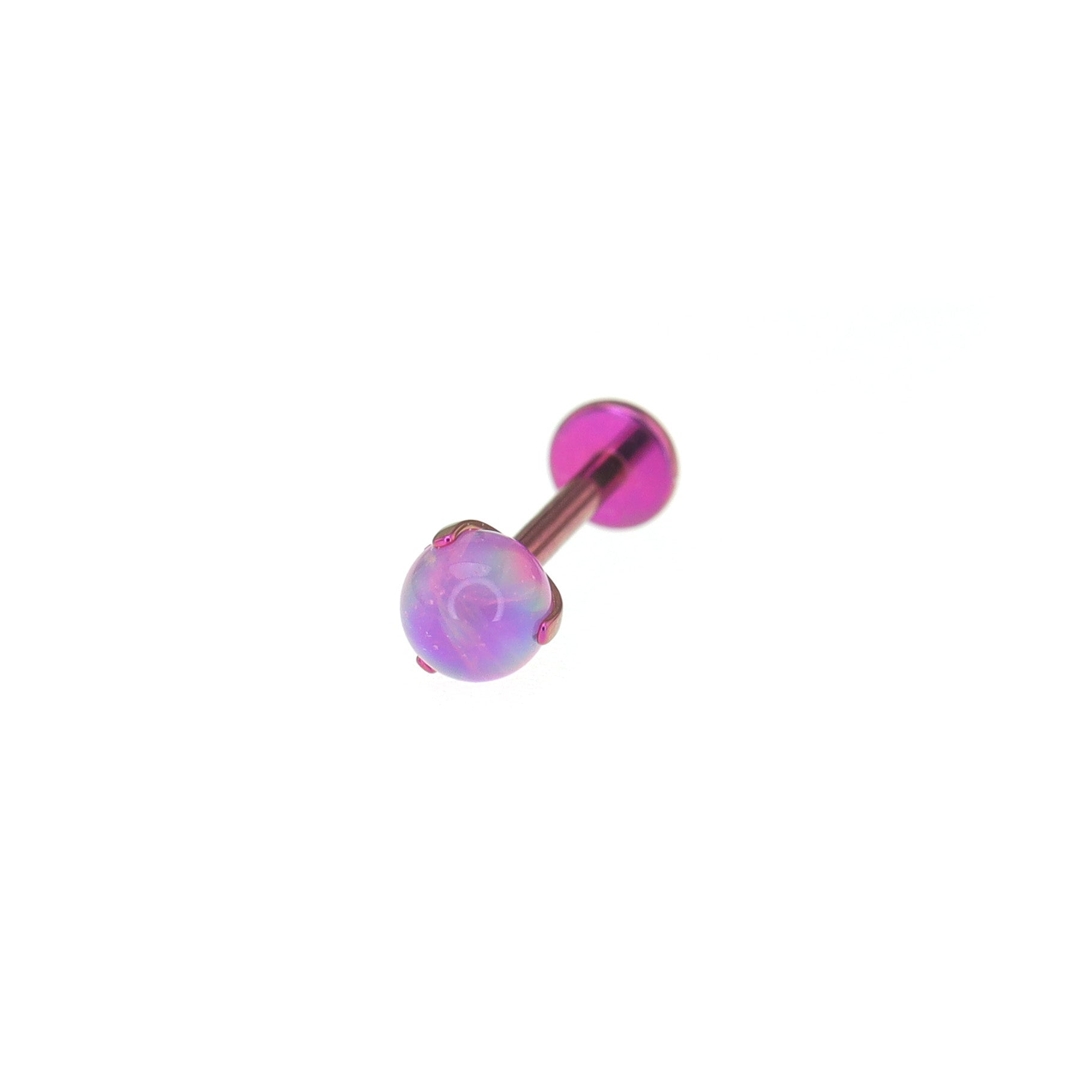 Aurora Borealis Opal Internally Threaded Titanium Studs ph1