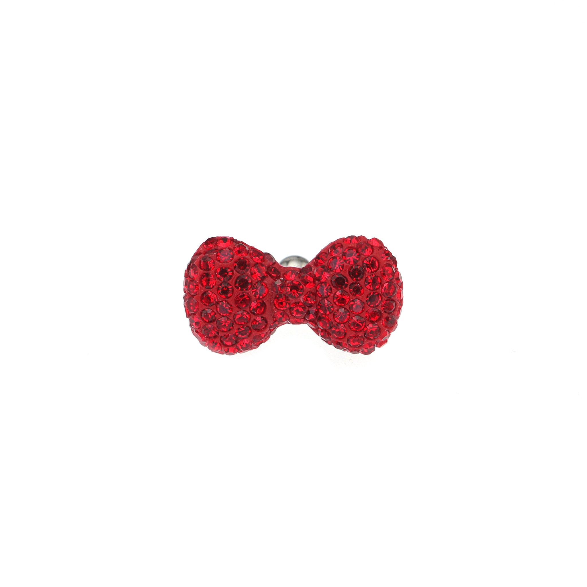 High-Shine Full CZ Bow stainless steel Ear Studs ph1