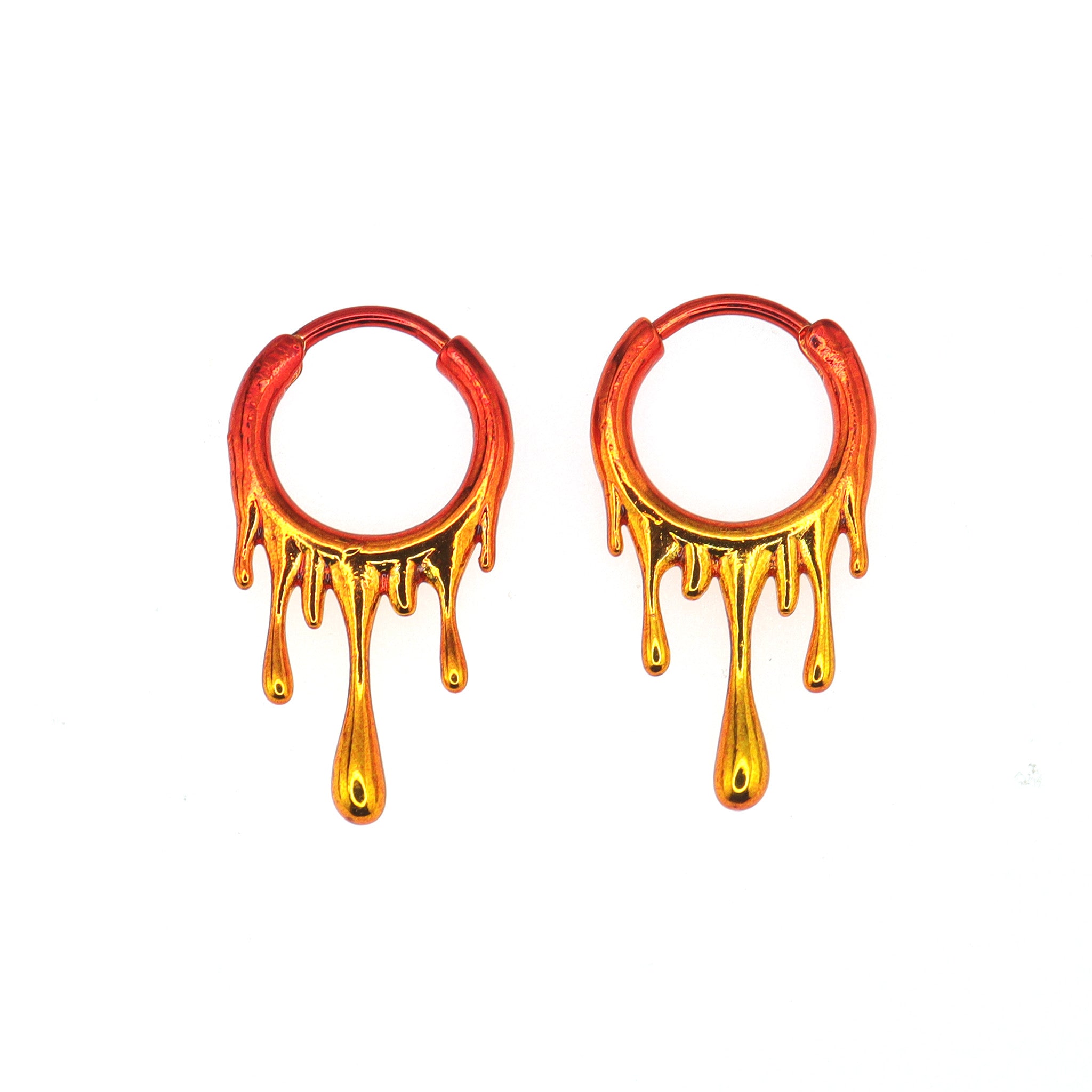 Lava Flow Gradient stainless steel Earrings ph1