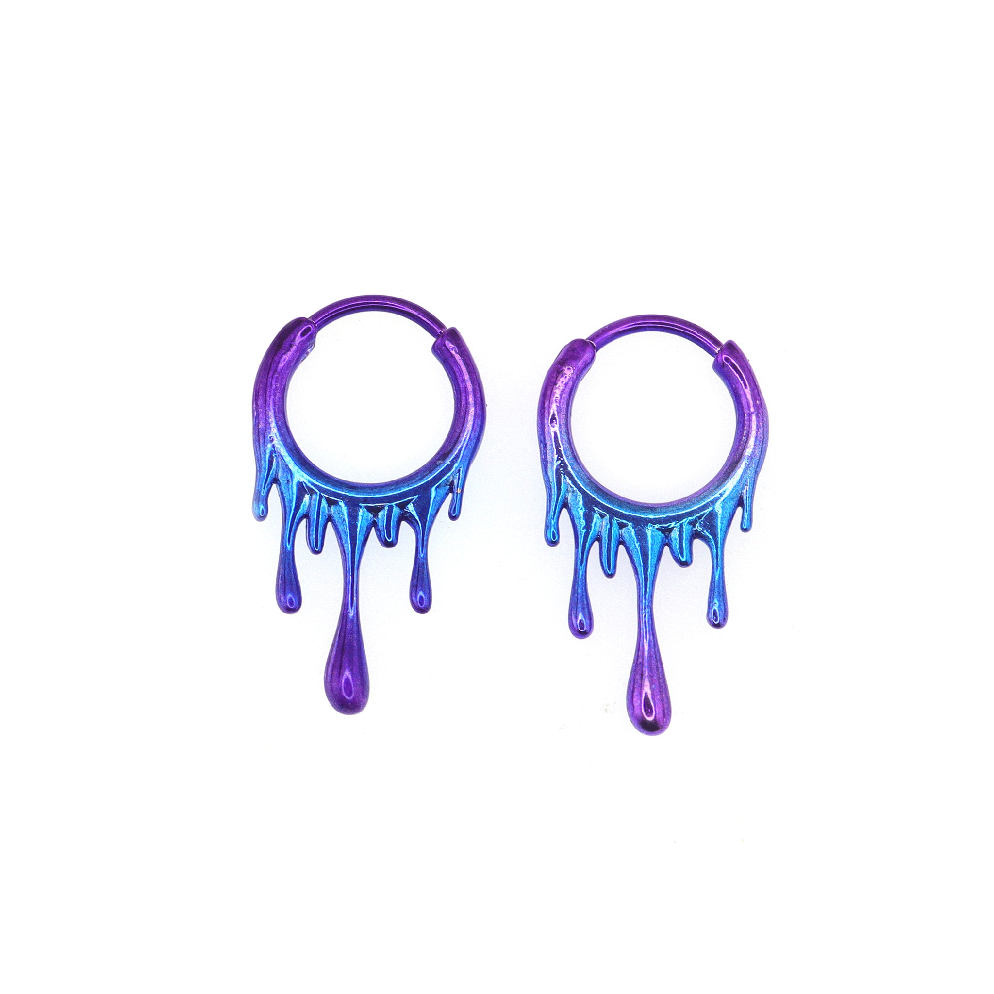 Lava Flow Gradient stainless steel Earrings ph1