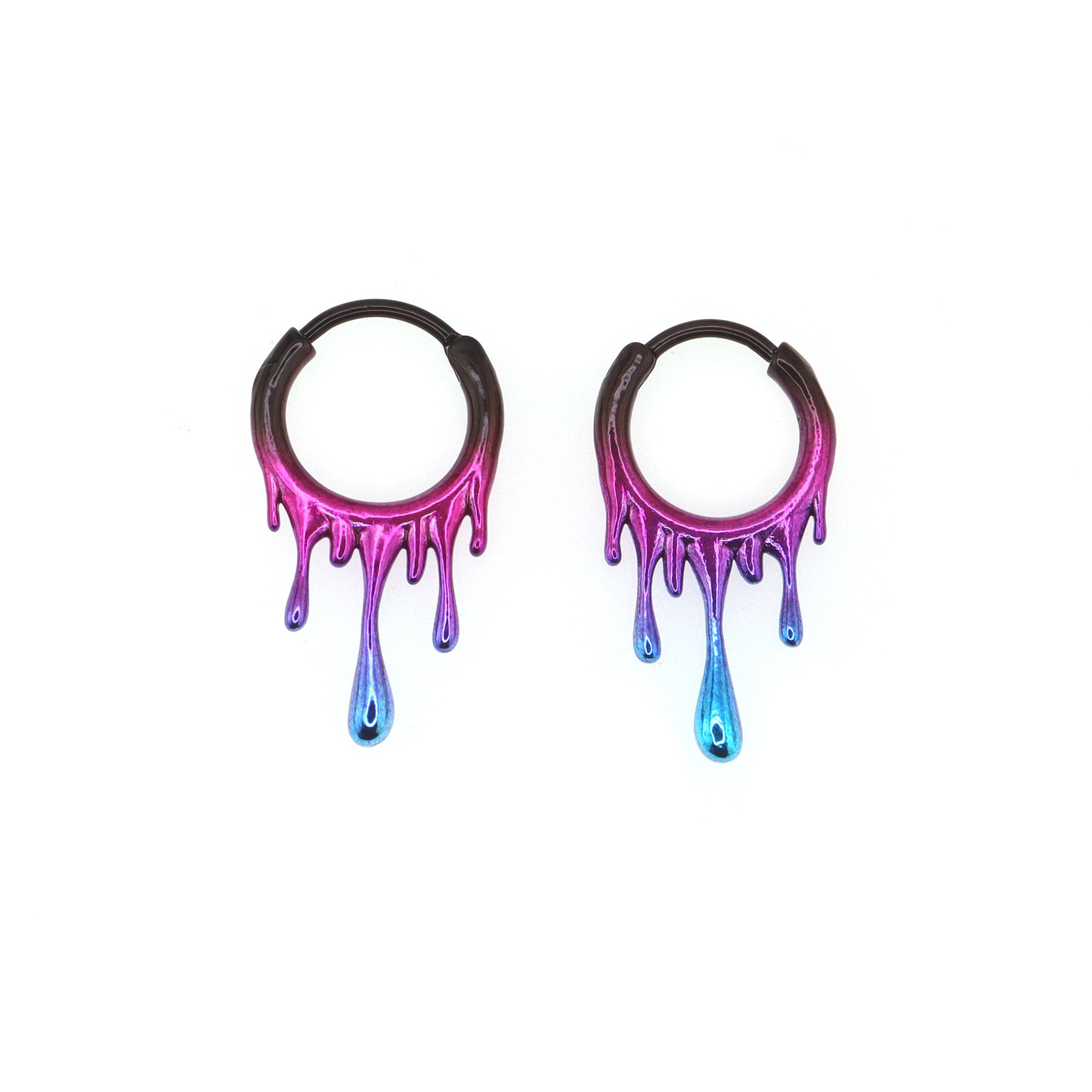 Lava Flow Gradient stainless steel Earrings ph1