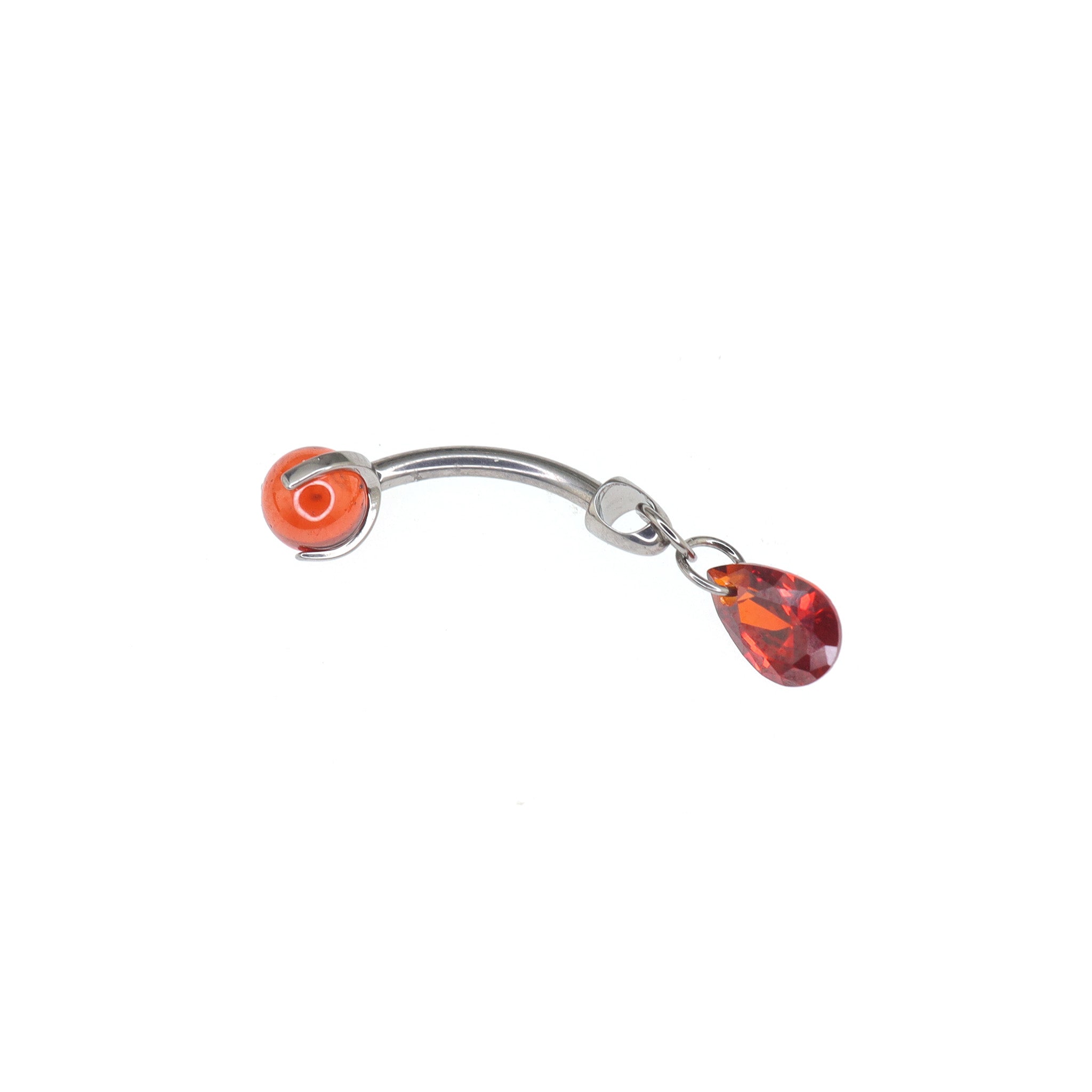 Gothic Red Teardrop Pendant Titanium Rook Jewelry ph1