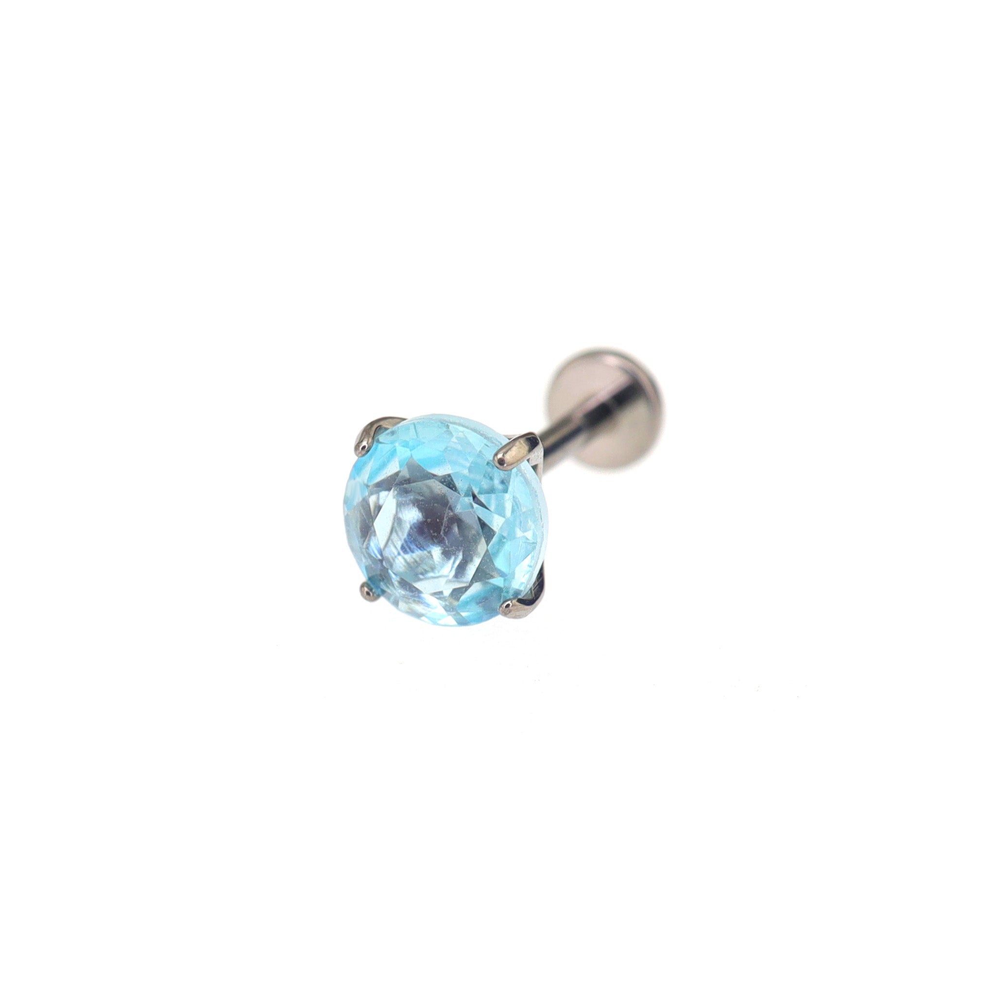 Color-Shifting Mystic Topaz Internally Threaded Titanium Studs
