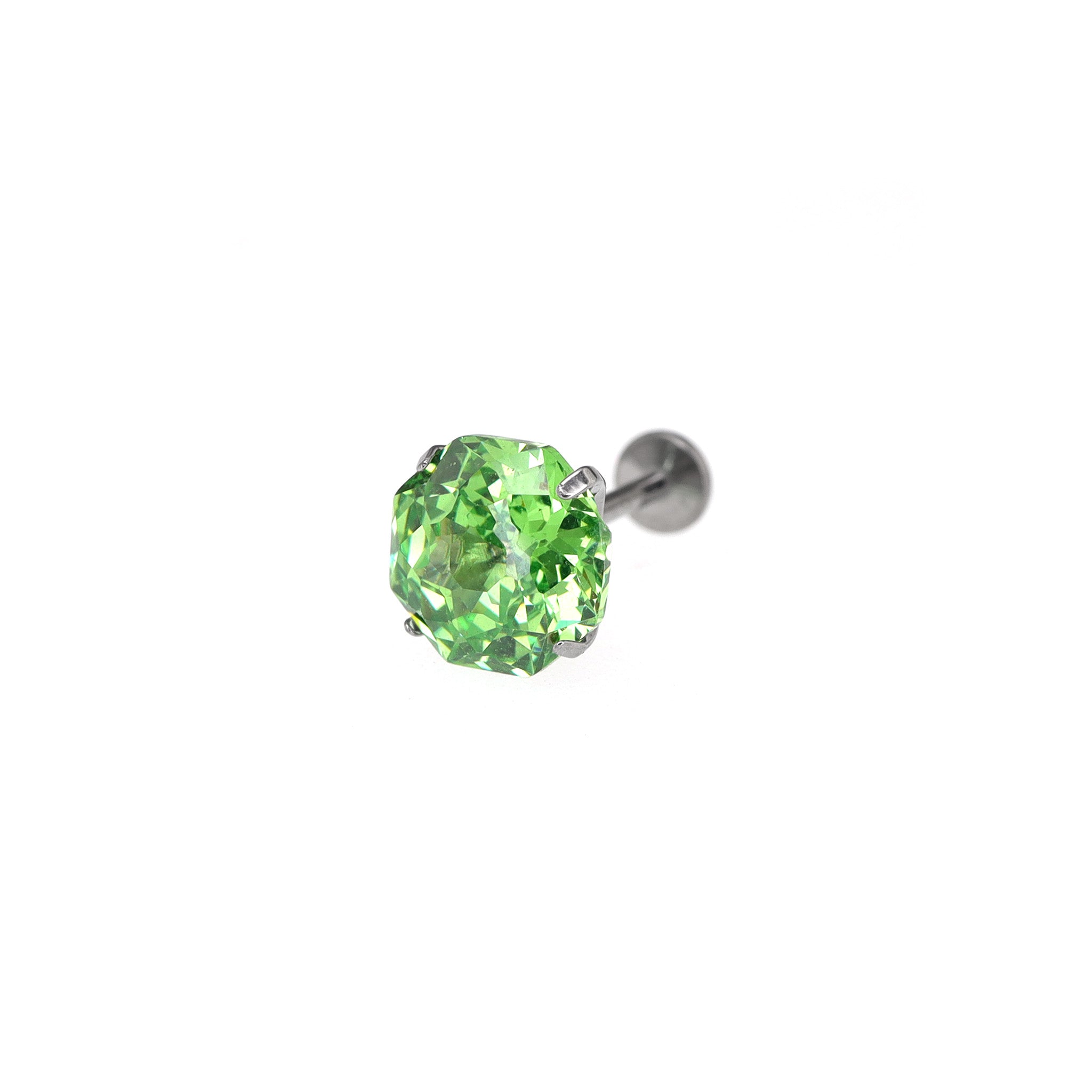 High-Shine CZ Bouquet Internally Threaded Titanium Studs ph1