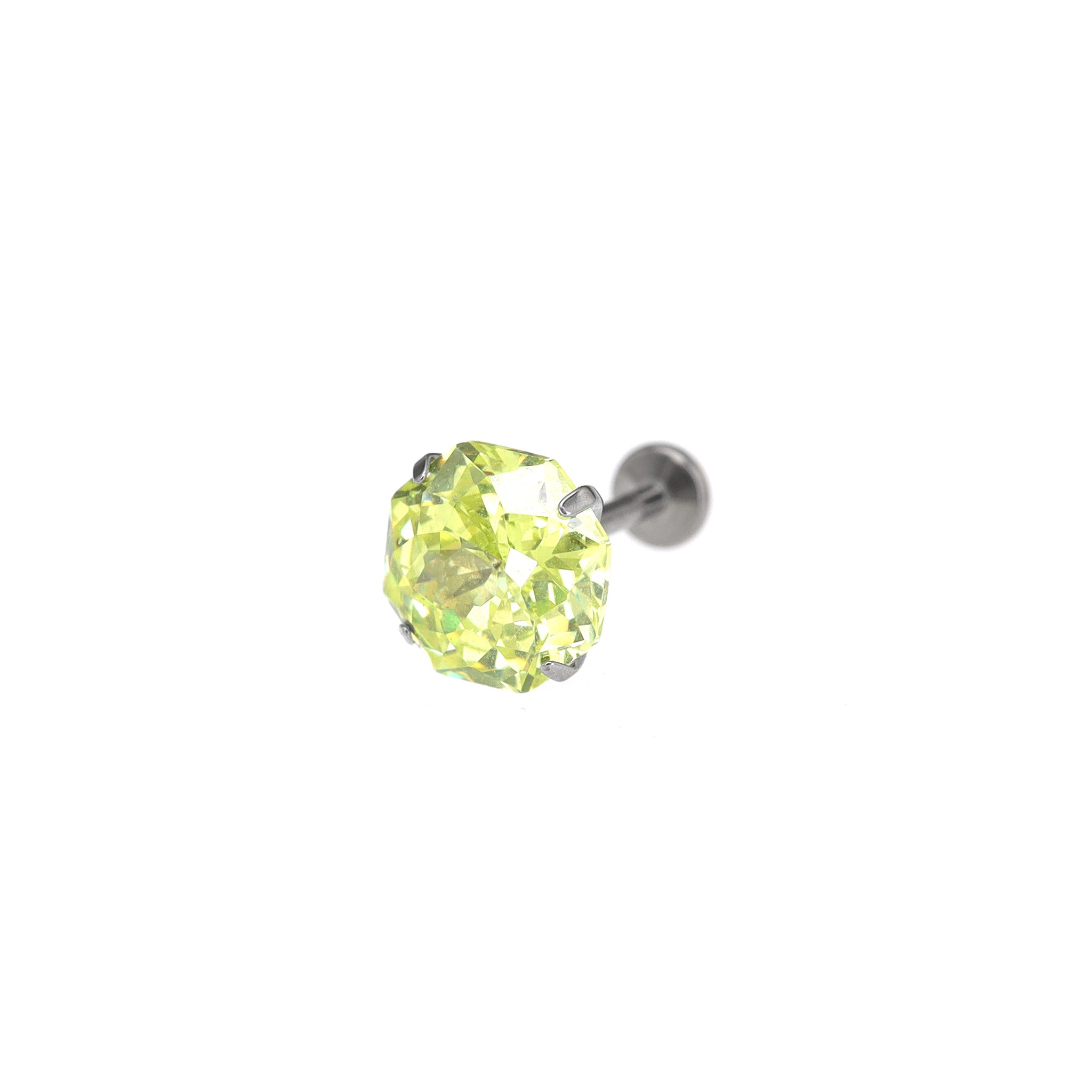 High-Shine CZ Bouquet Internally Threaded Titanium Studs ph1