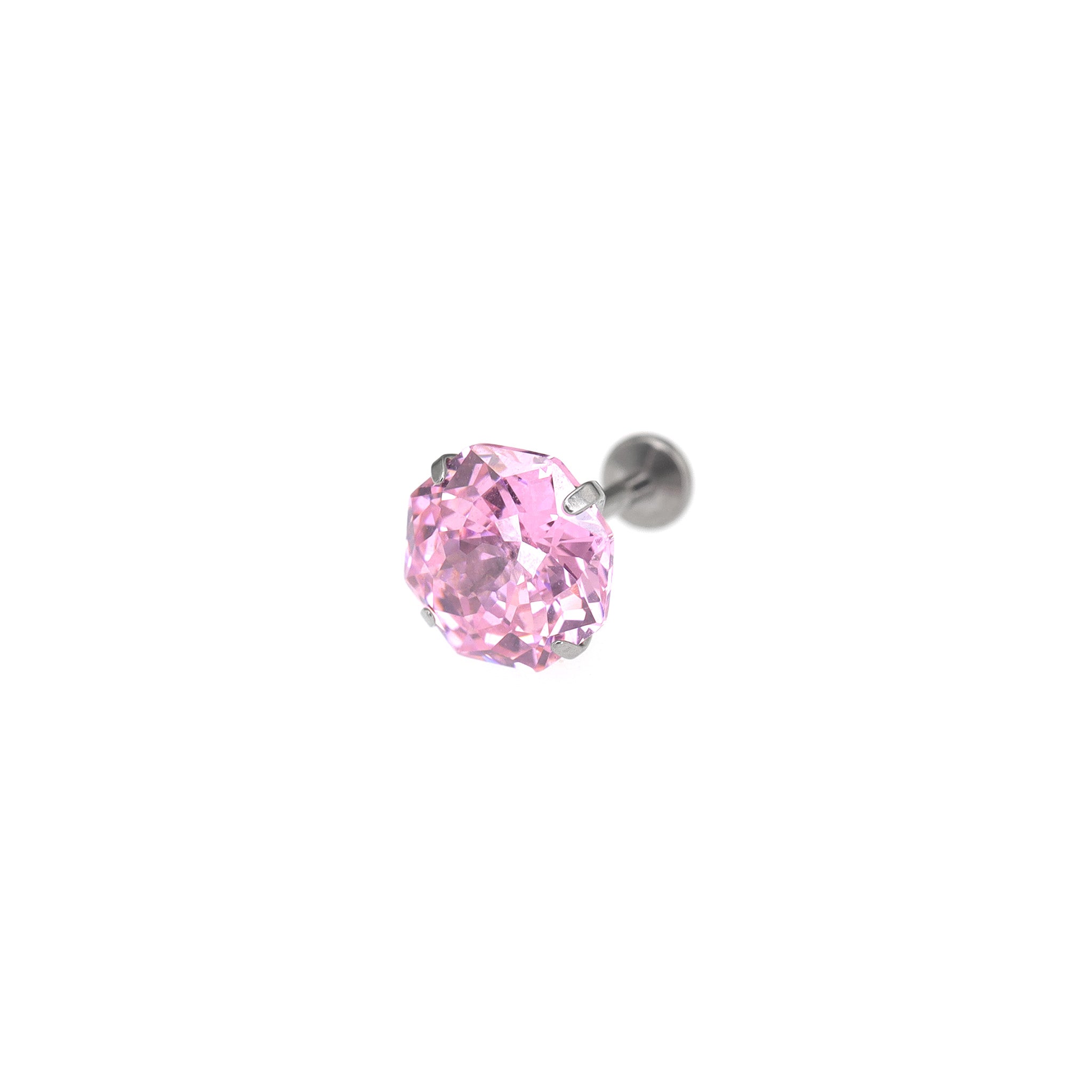High-Shine CZ Bouquet Internally Threaded Titanium Studs ph1
