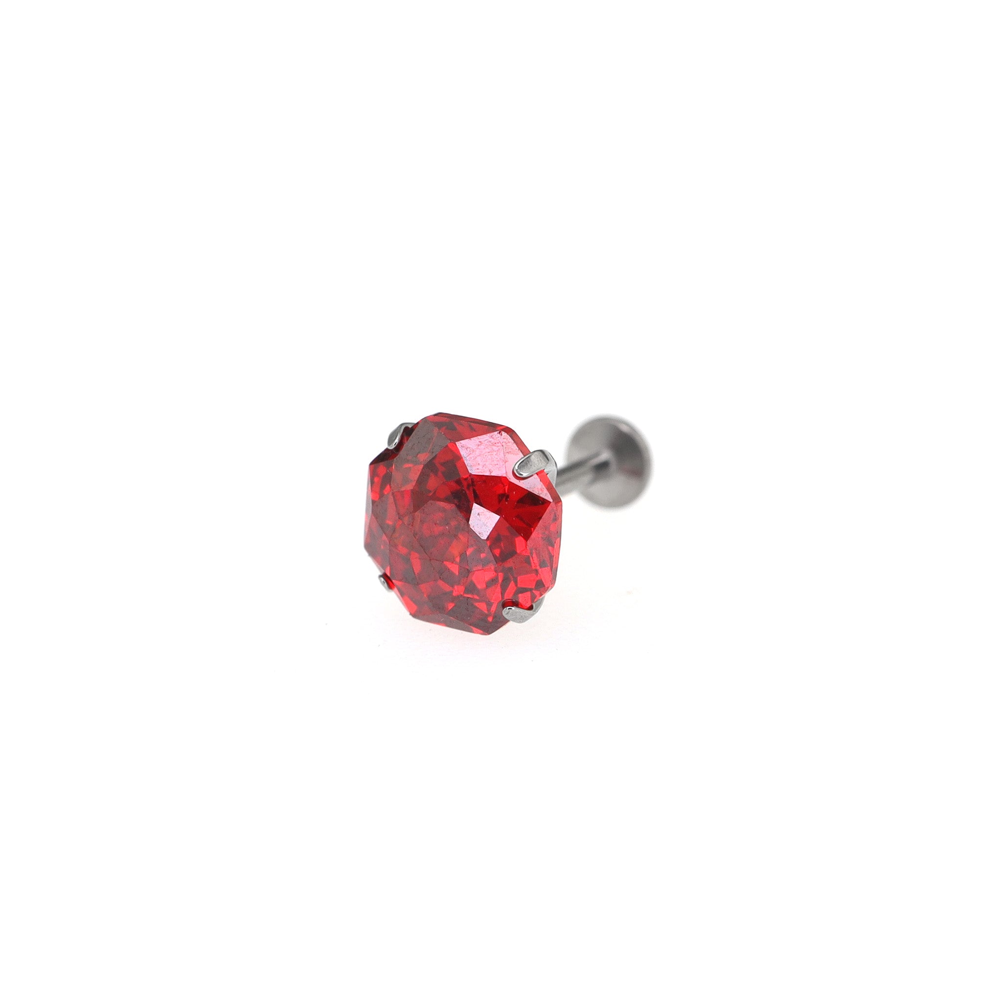 High-Shine CZ Bouquet Internally Threaded Titanium Studs ph1