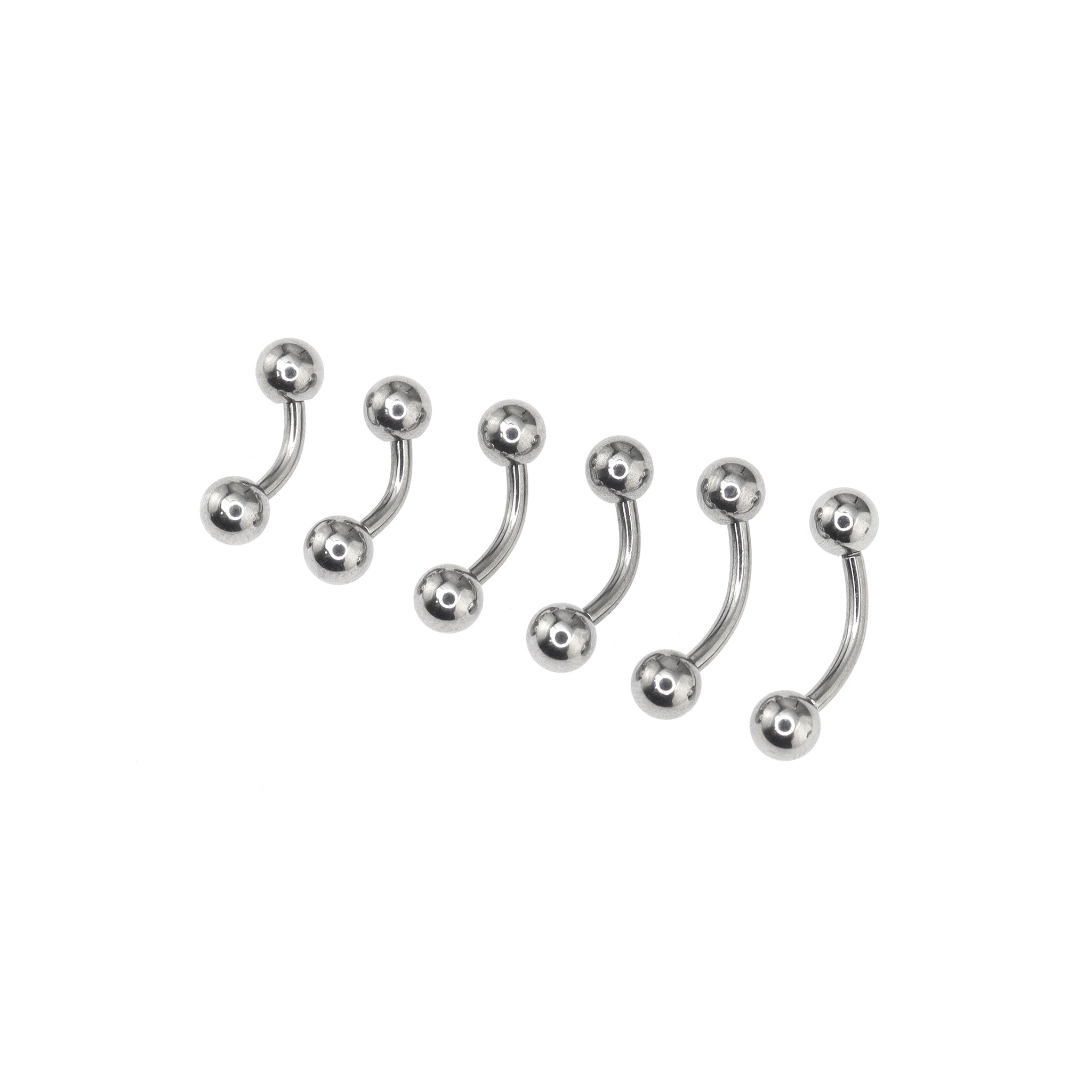 6PCS Ball stainless Belly Rings Set