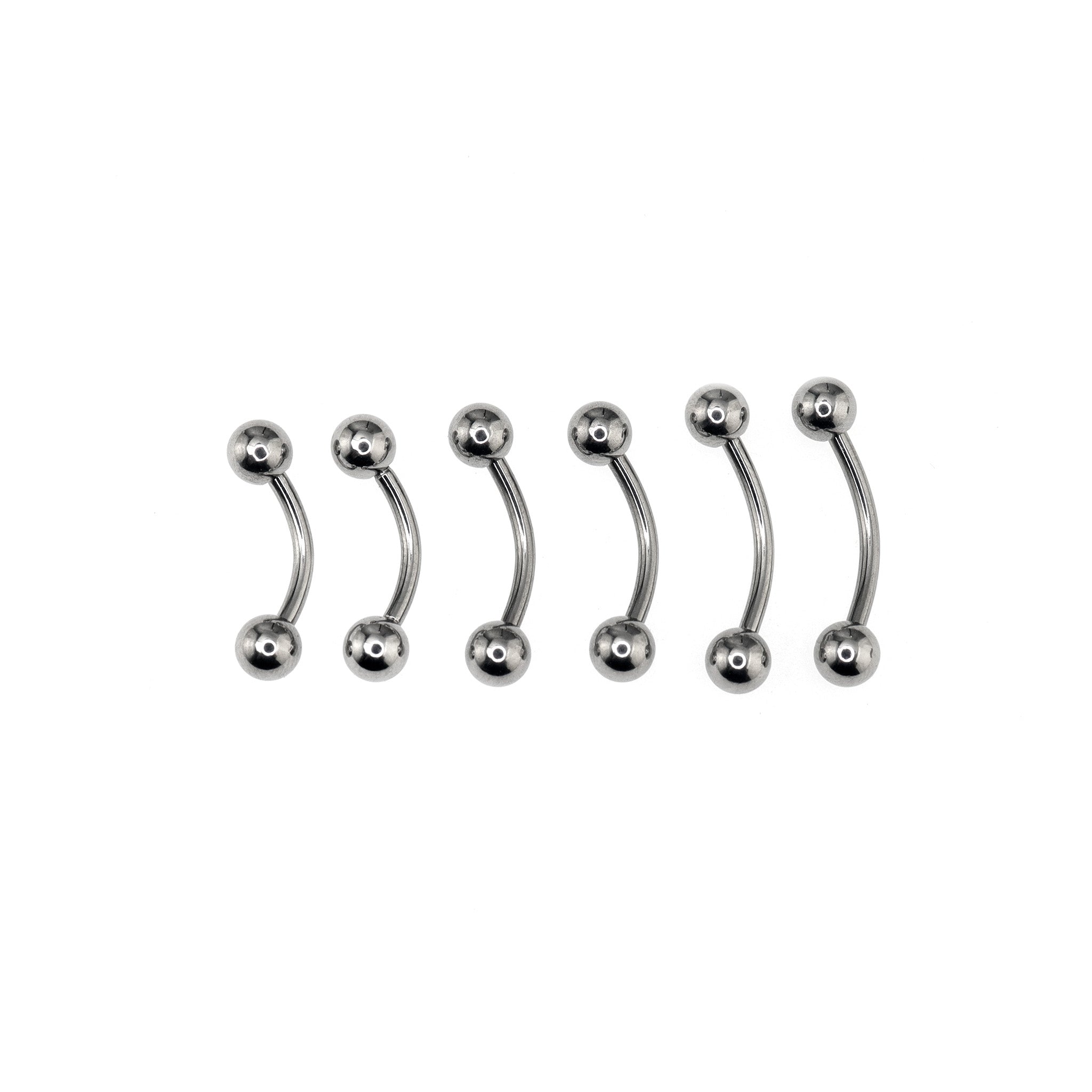 6PCS Ball stainless Belly Rings Set