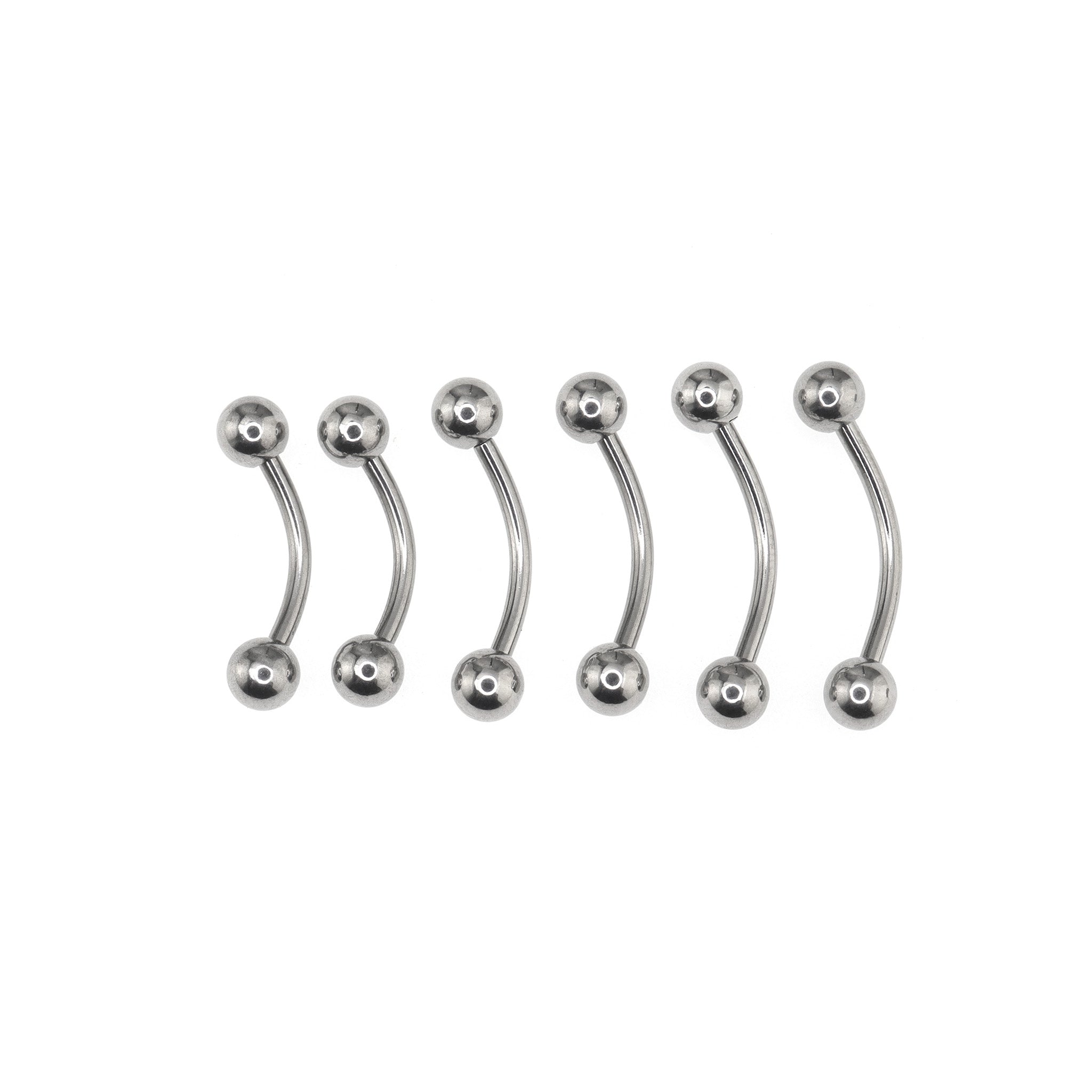 6PCS Ball stainless Belly Rings Set