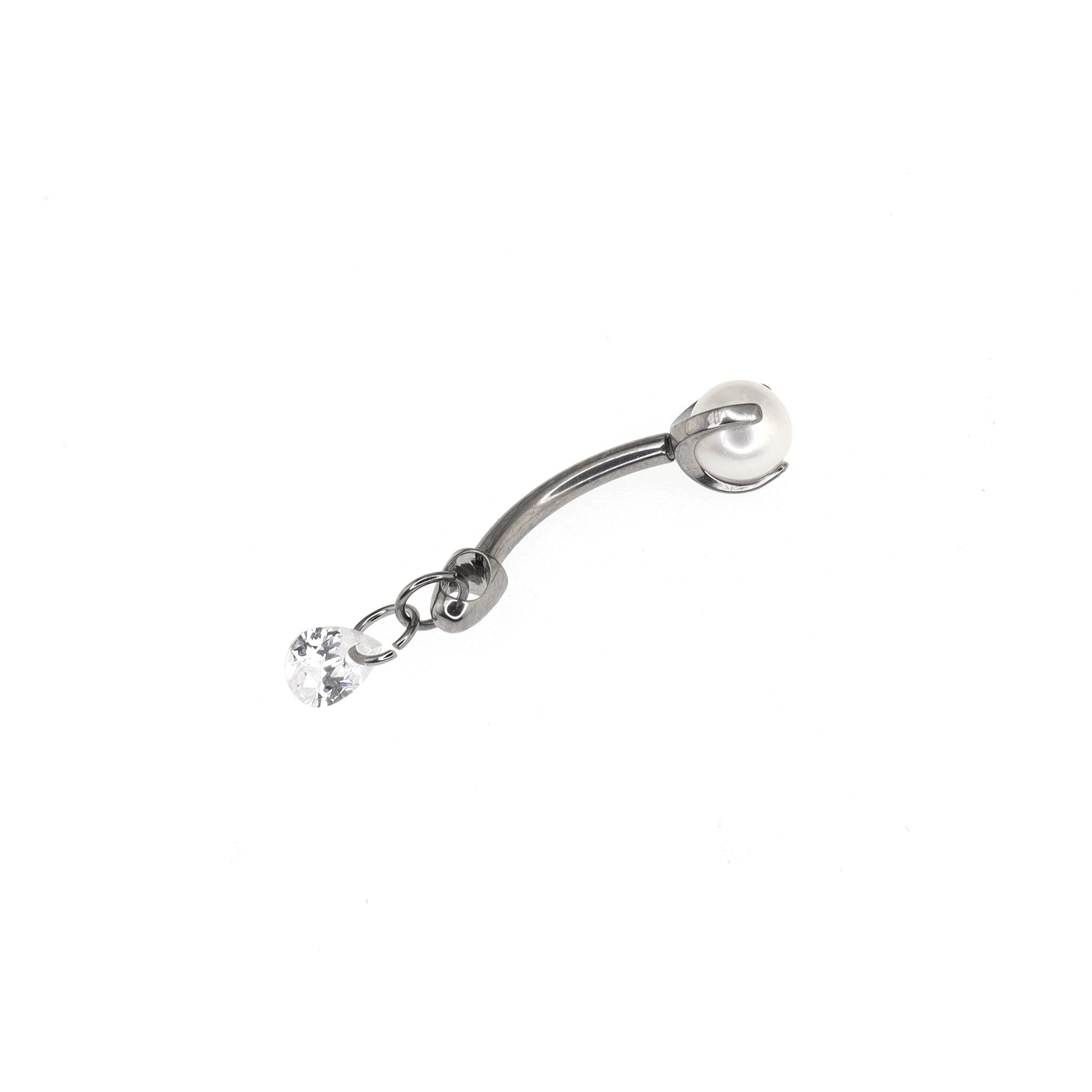 CZ Pendant Titanium Rook Jewelry ph1