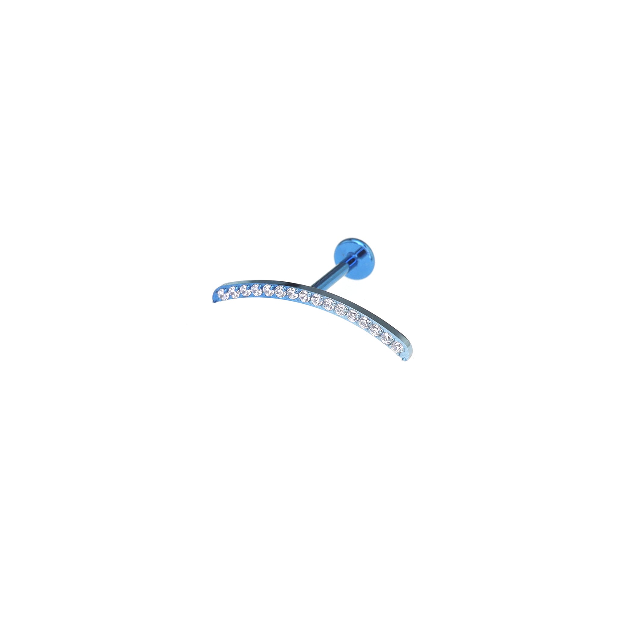 CZ Curved Titanium Tragus Studs