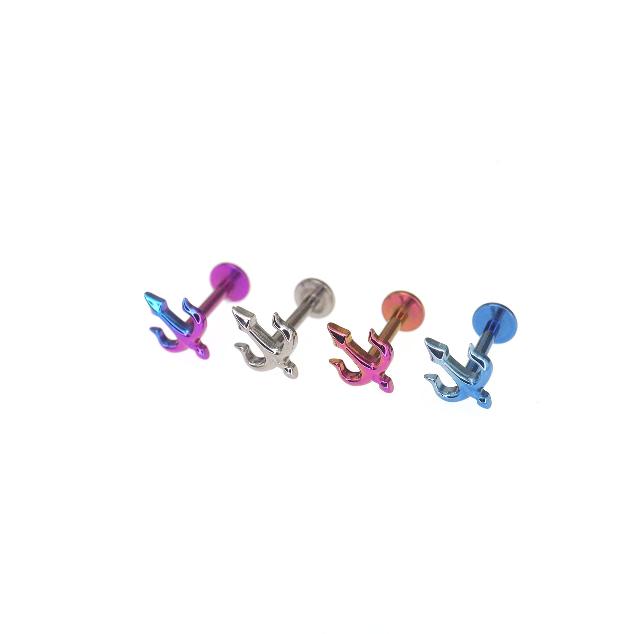 Trident Internally Threaded Titanium Ear Studs