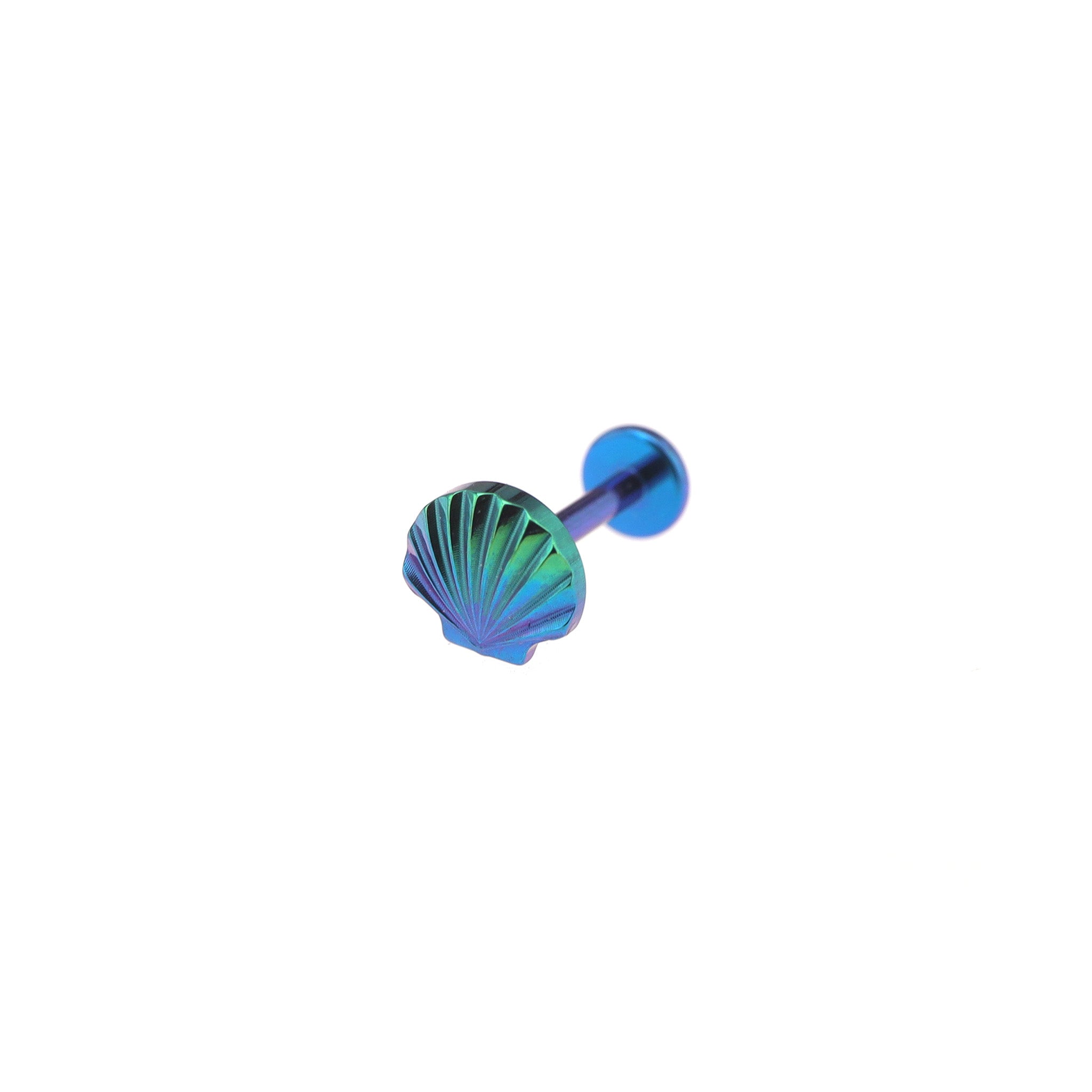 3D Engraved Shell Internally Threaded Titanium Studs