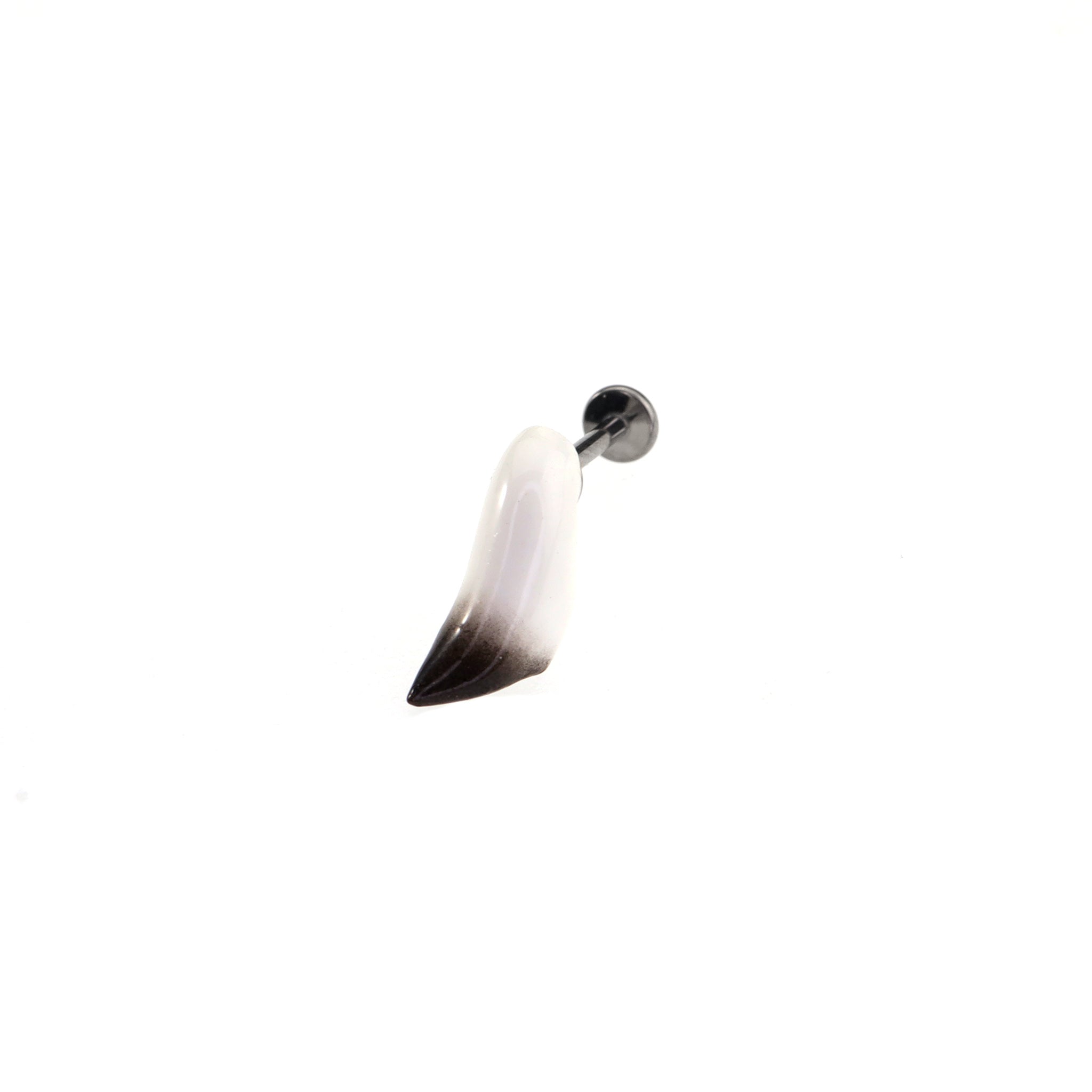 Wolf & Fox Tail Flat Back Titanium Stud