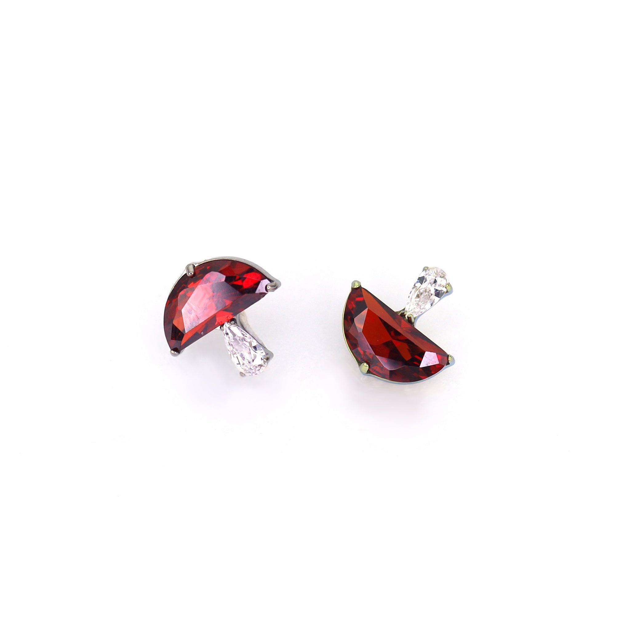 CZ Cute Mushroom Internally Threaded Titanium Titanium