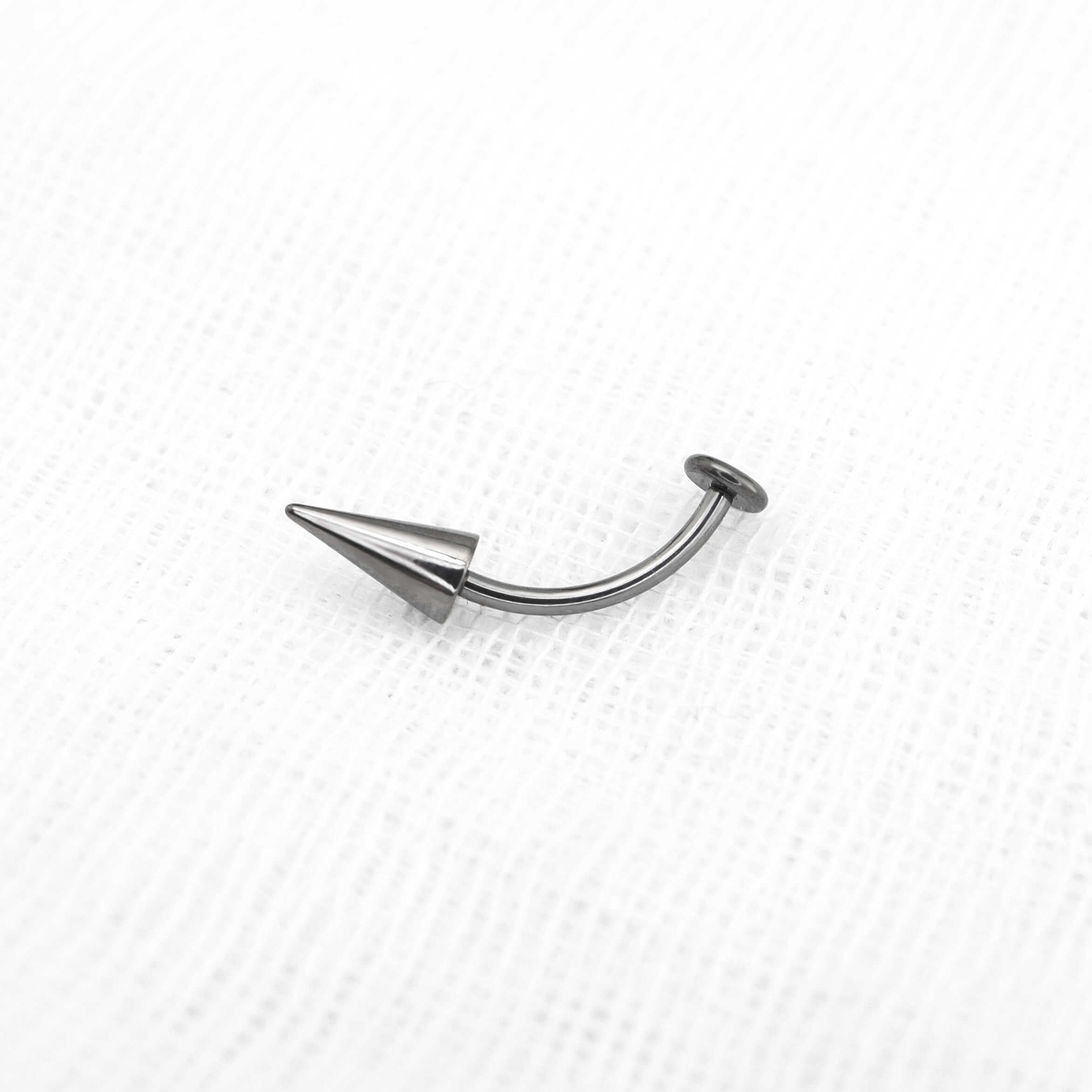 Flat Back Spike Titanium Studs