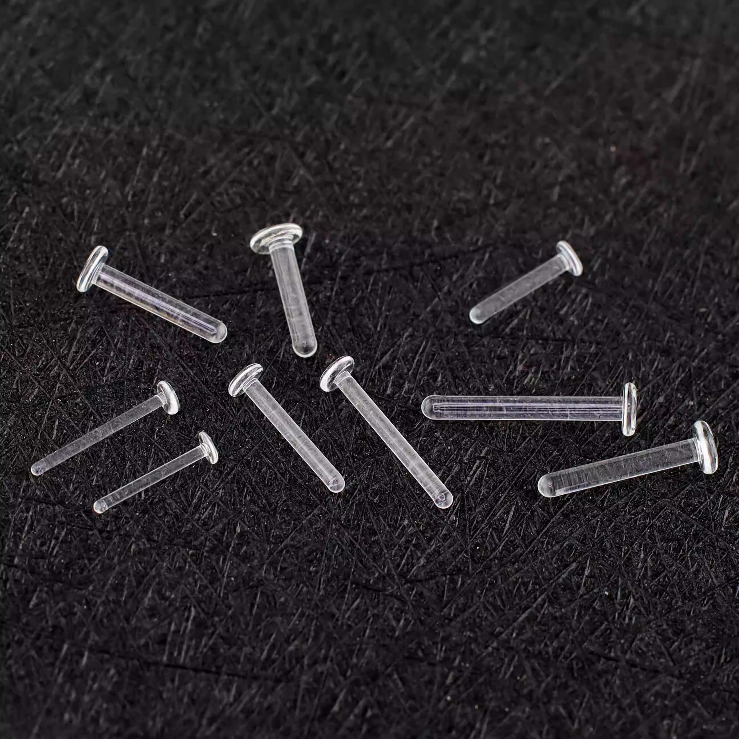 8PCS 14G Glass needle invisible rod puncture nail Set
