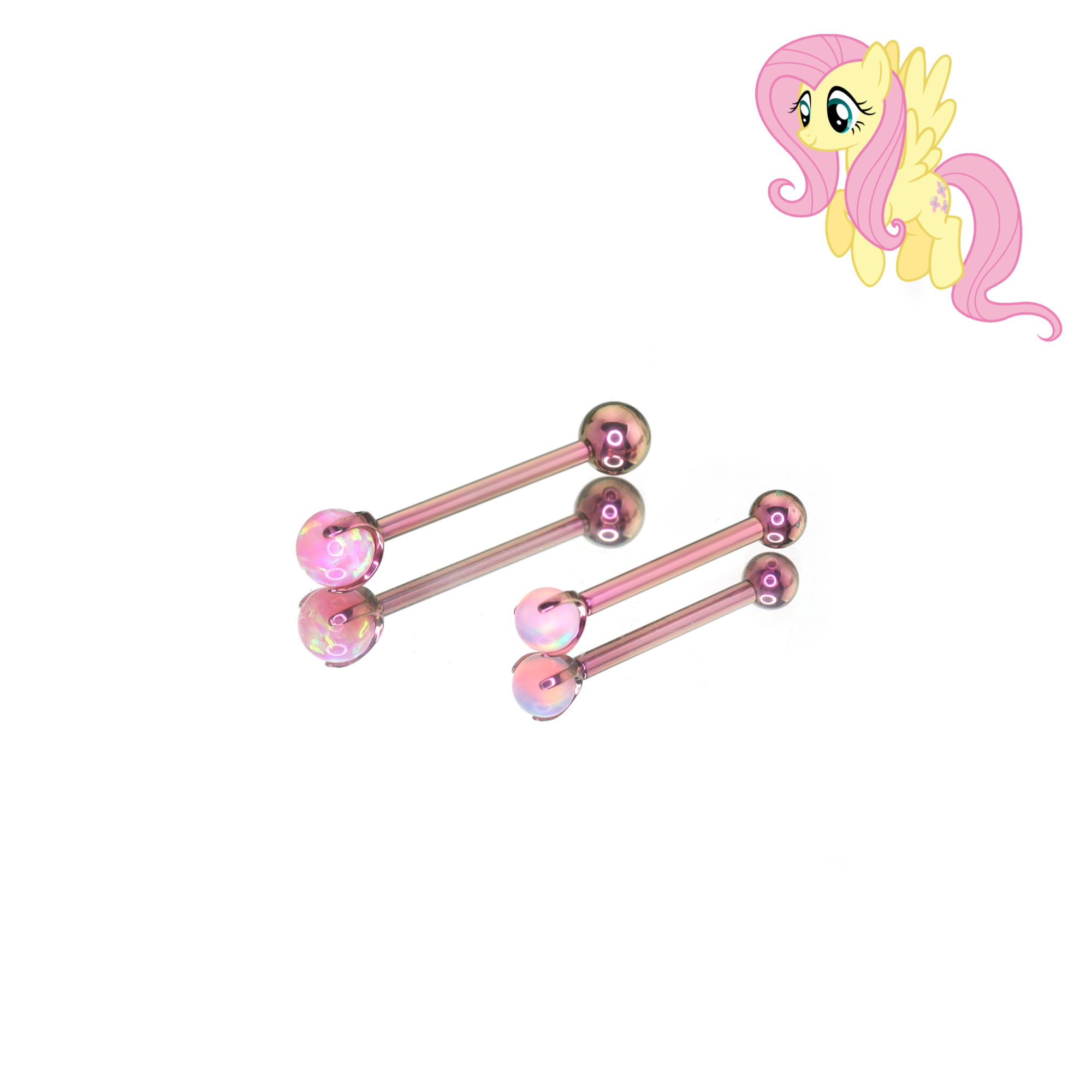 MLP Opal CZ Barbell - Tongue