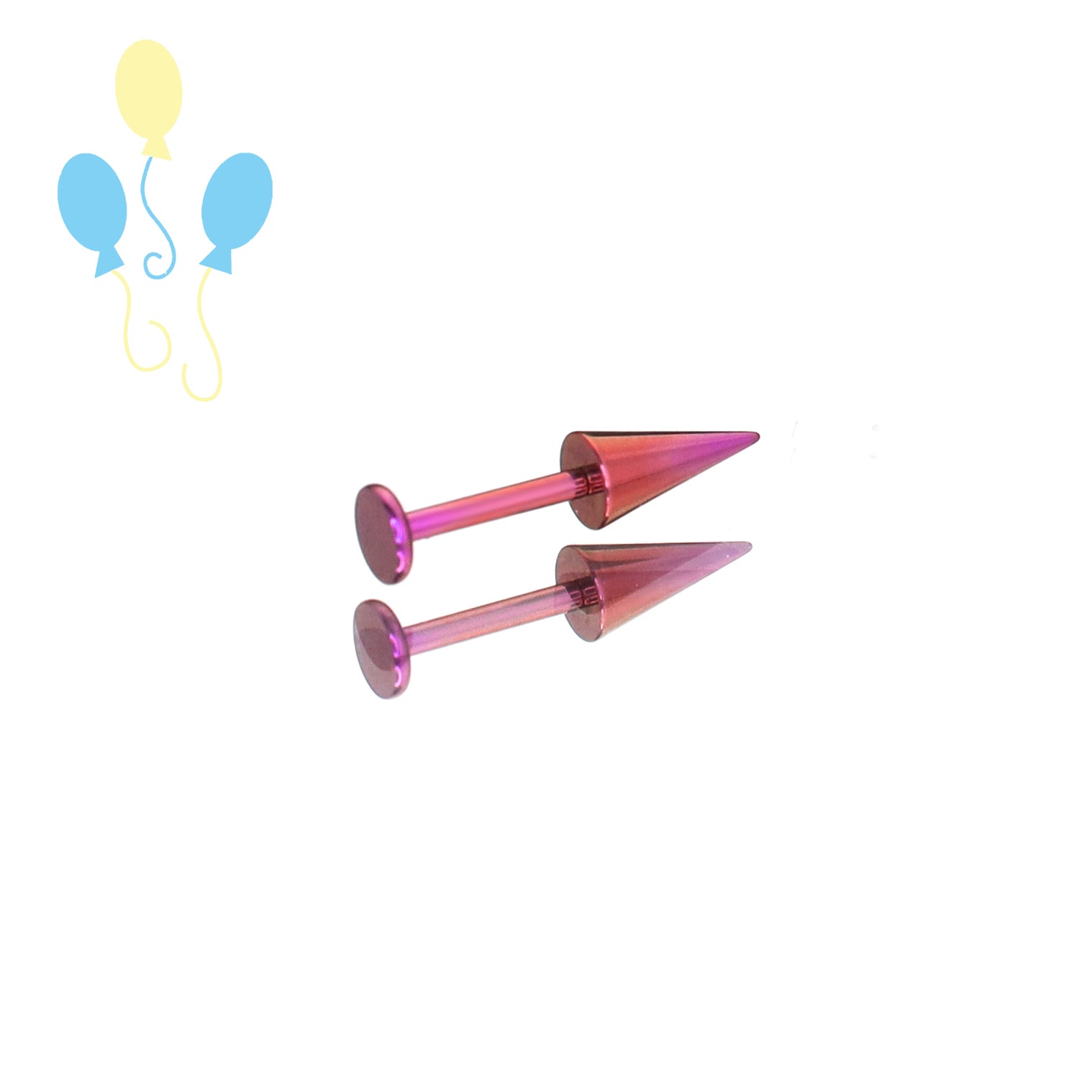 MLP Titanium Zirconia Devil Spike Stud - Ear & Lip