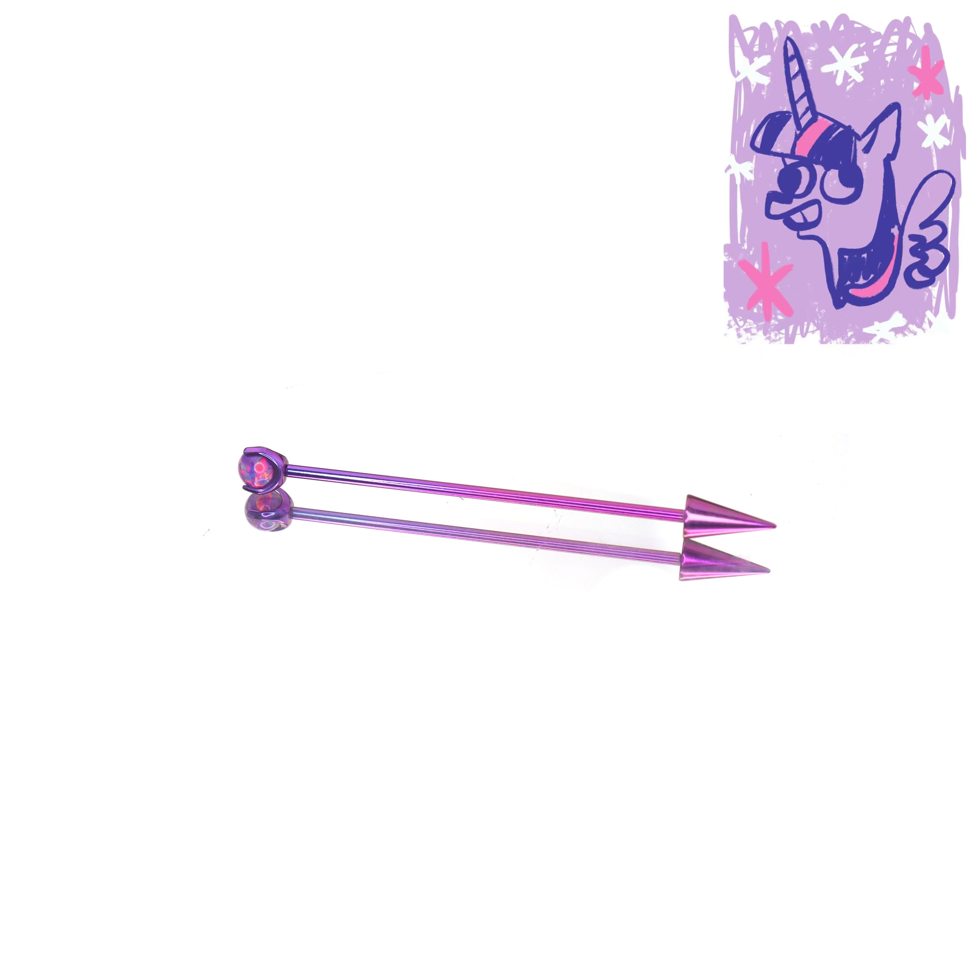 MLP Titanium Zirconia Industrial Barbell