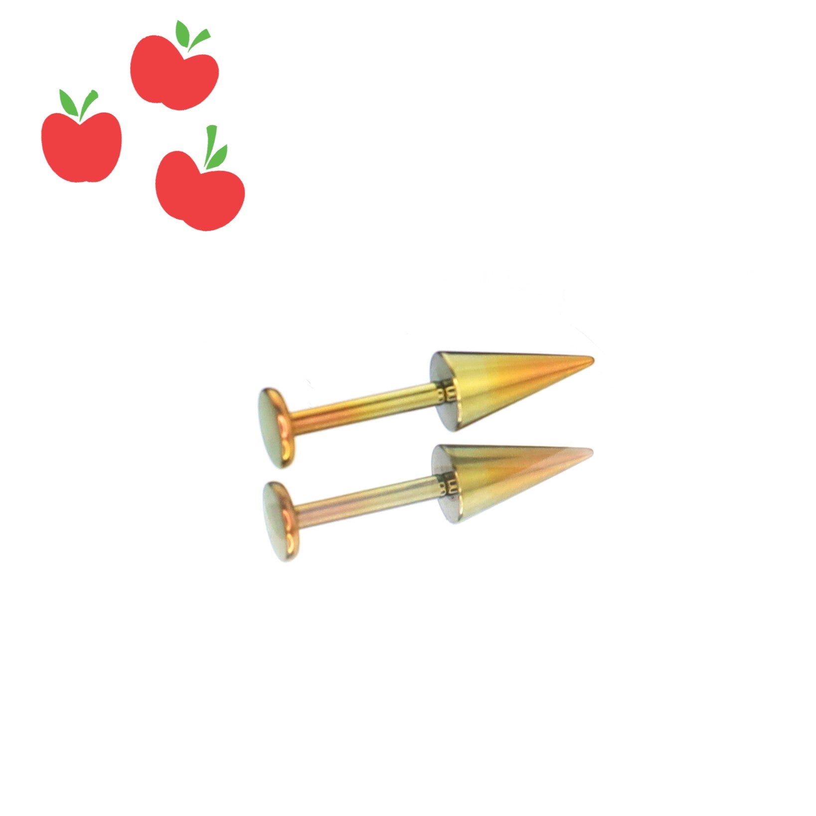 MLP Titanium Zirconia Devil Spike Stud - Ear & Lip